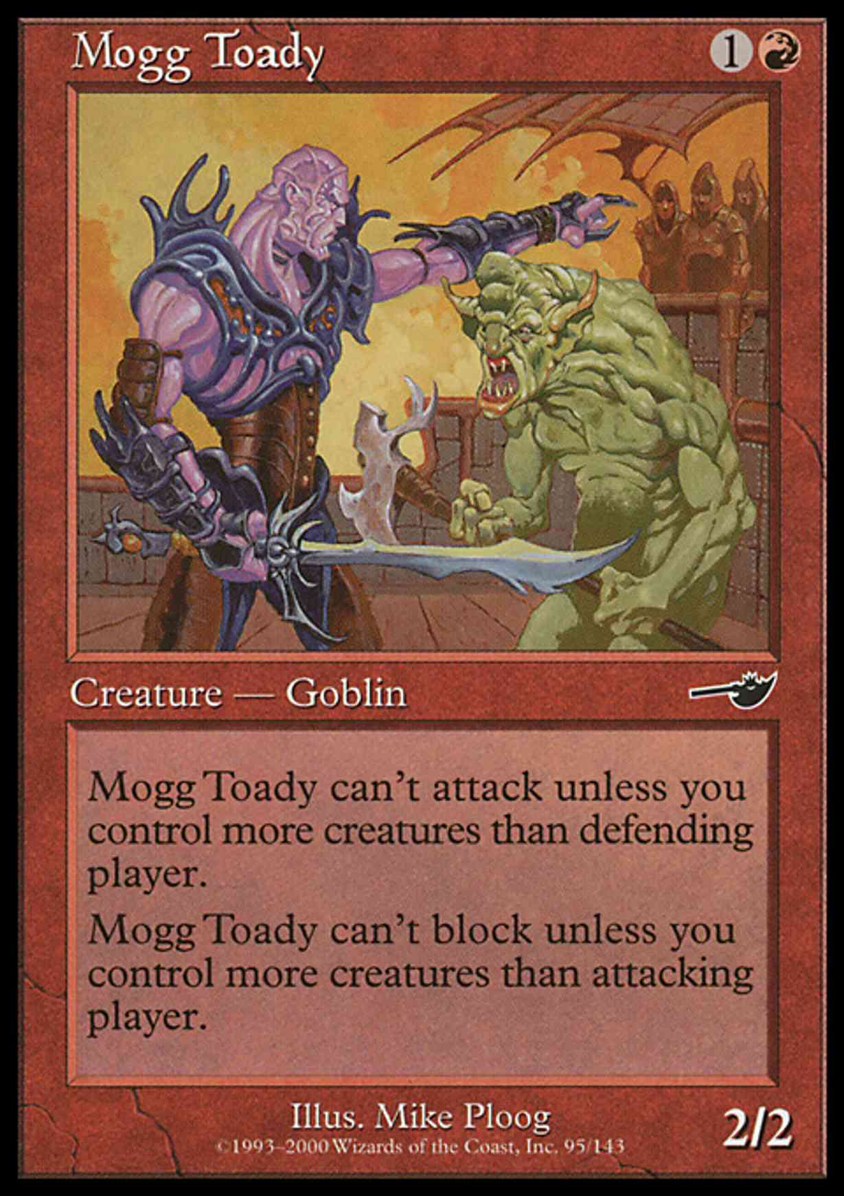 Mogg Toady magic card front