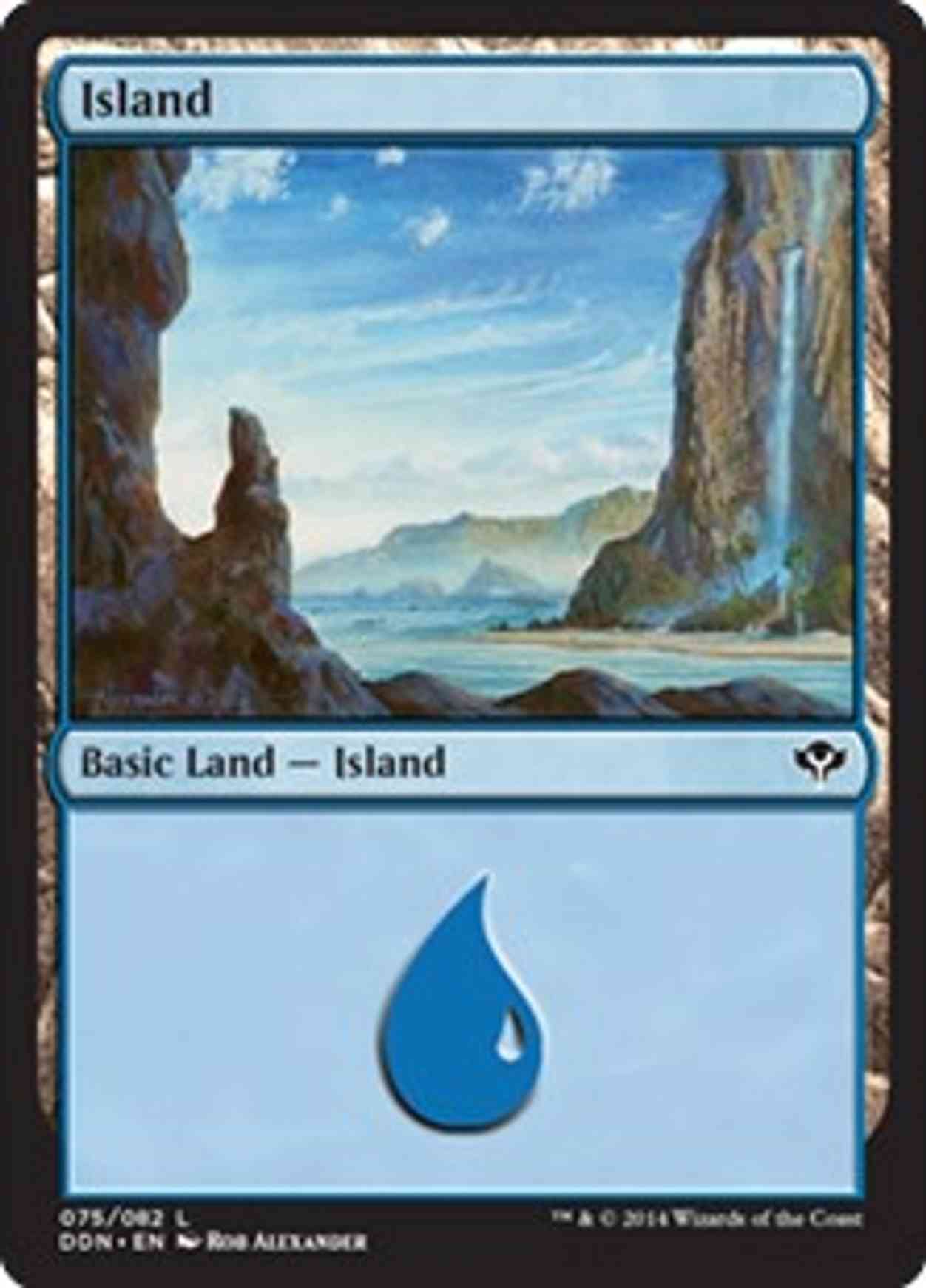Island (75) magic card front