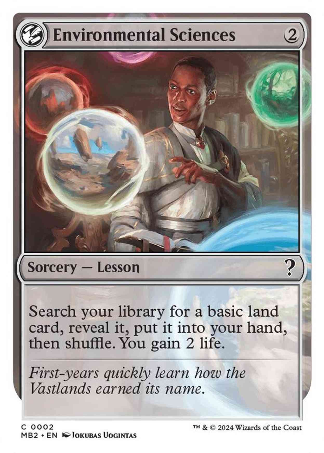 Environmental Sciences (White Border) magic card front