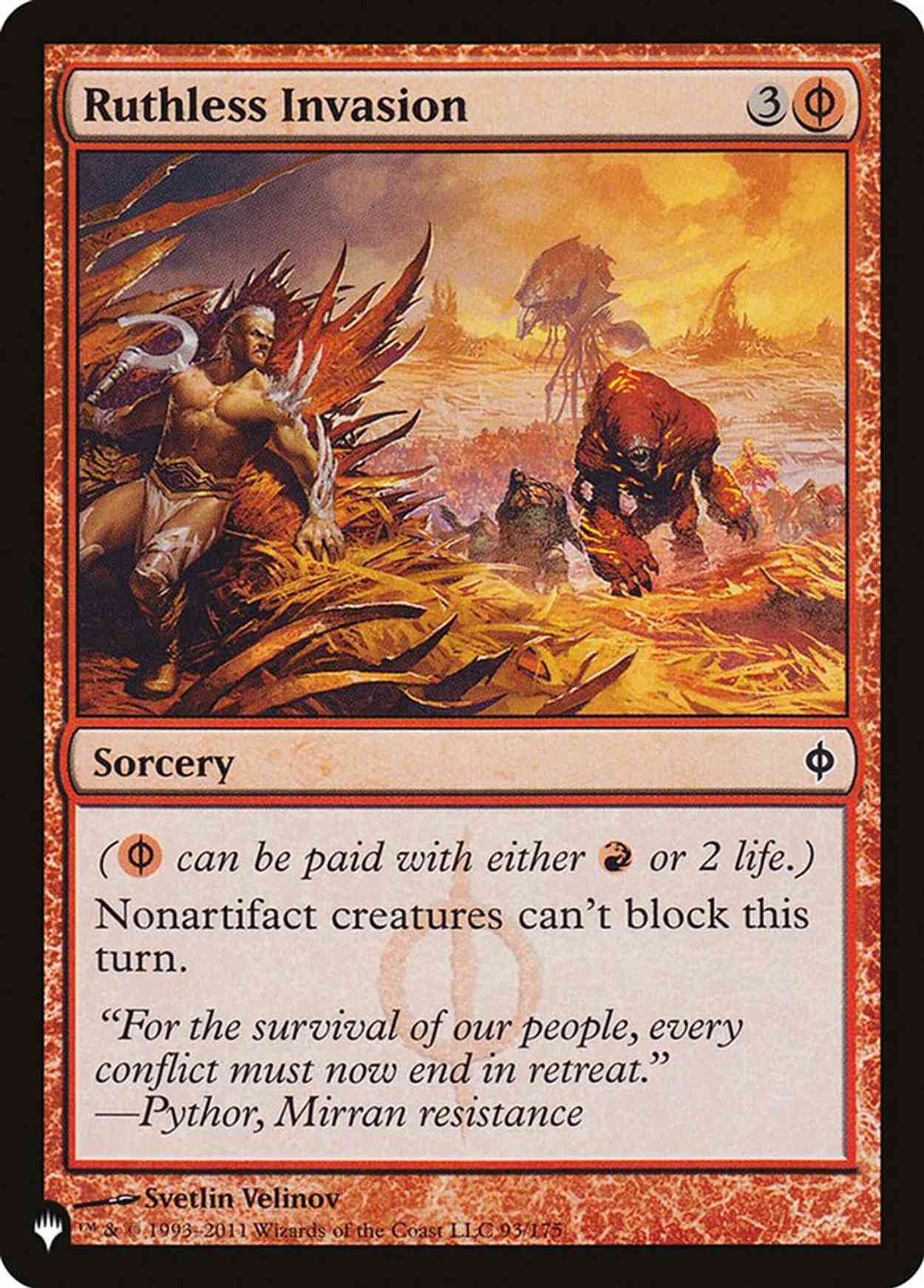 Ruthless Invasion magic card front