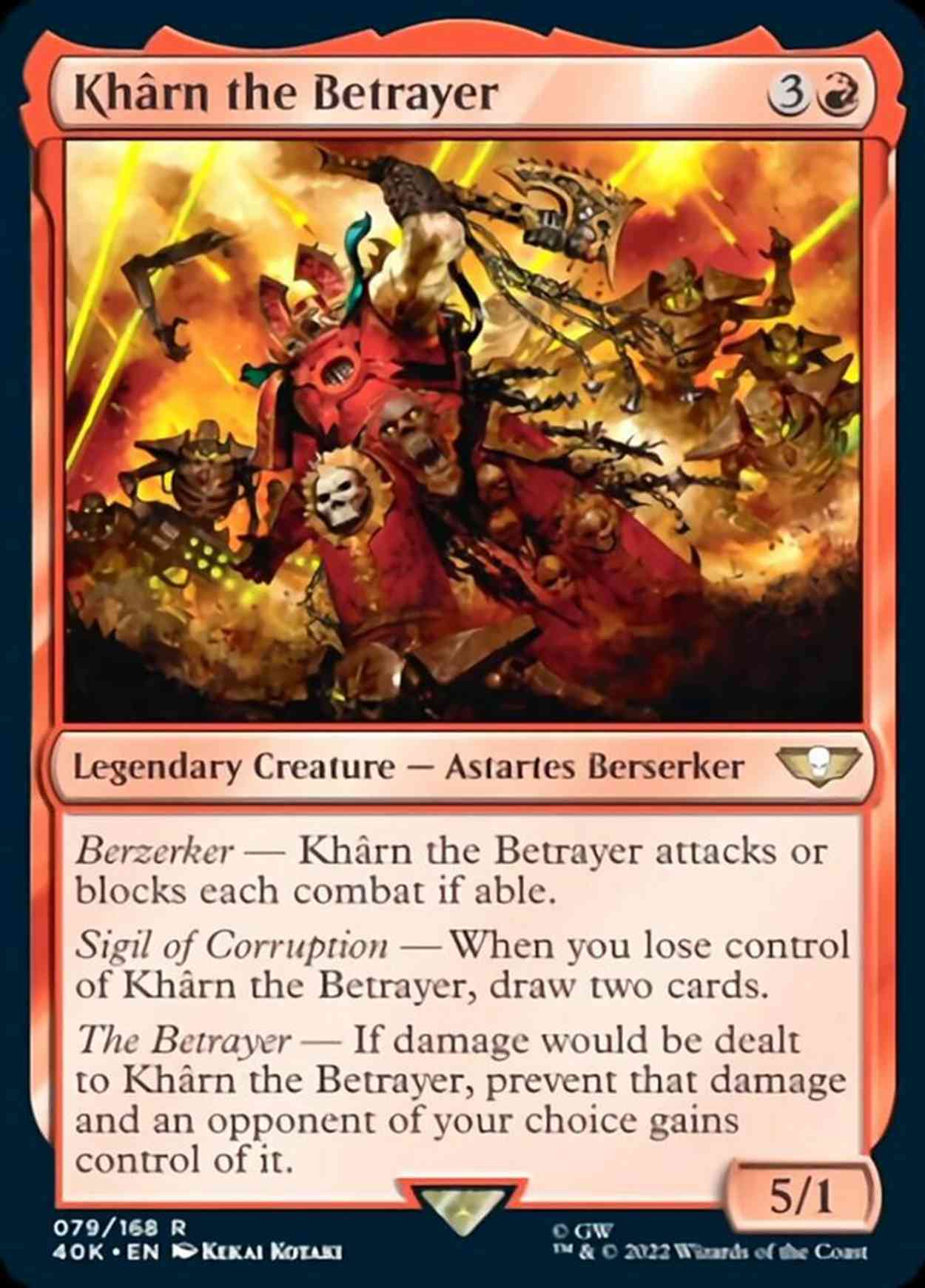 Khârn the Betrayer magic card front