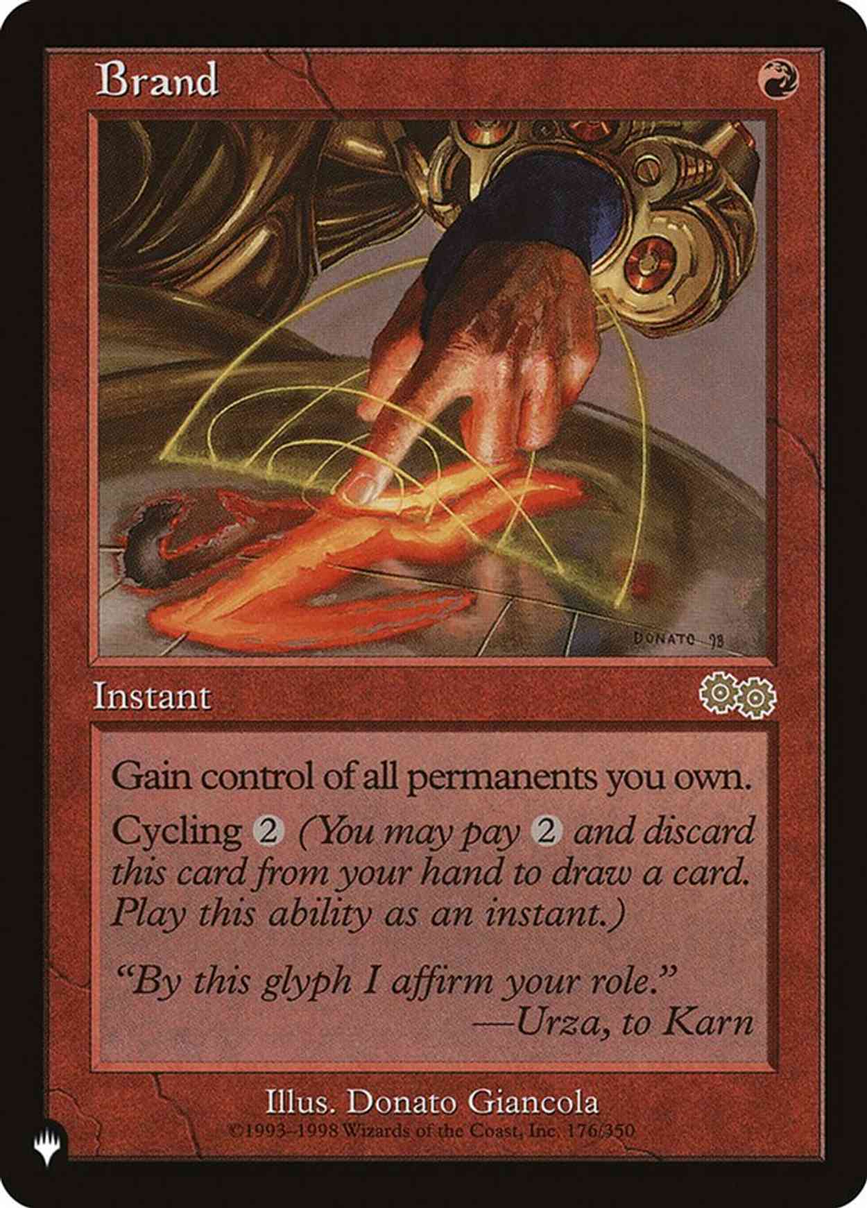 Brand magic card front