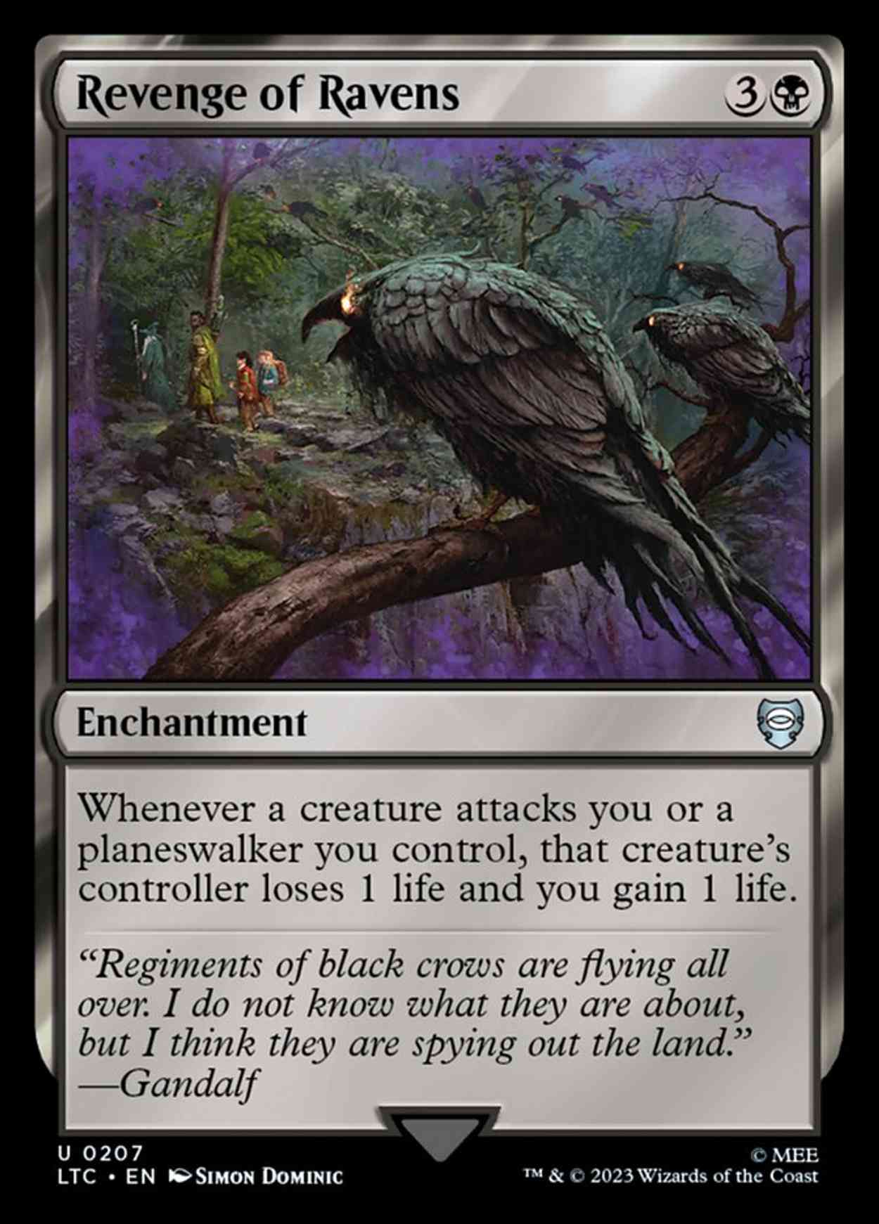 Revenge of Ravens magic card front