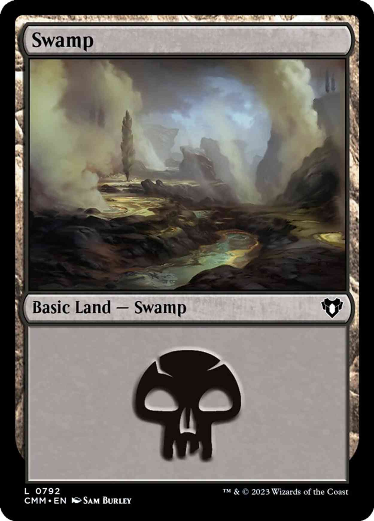 Swamp (0792) magic card front