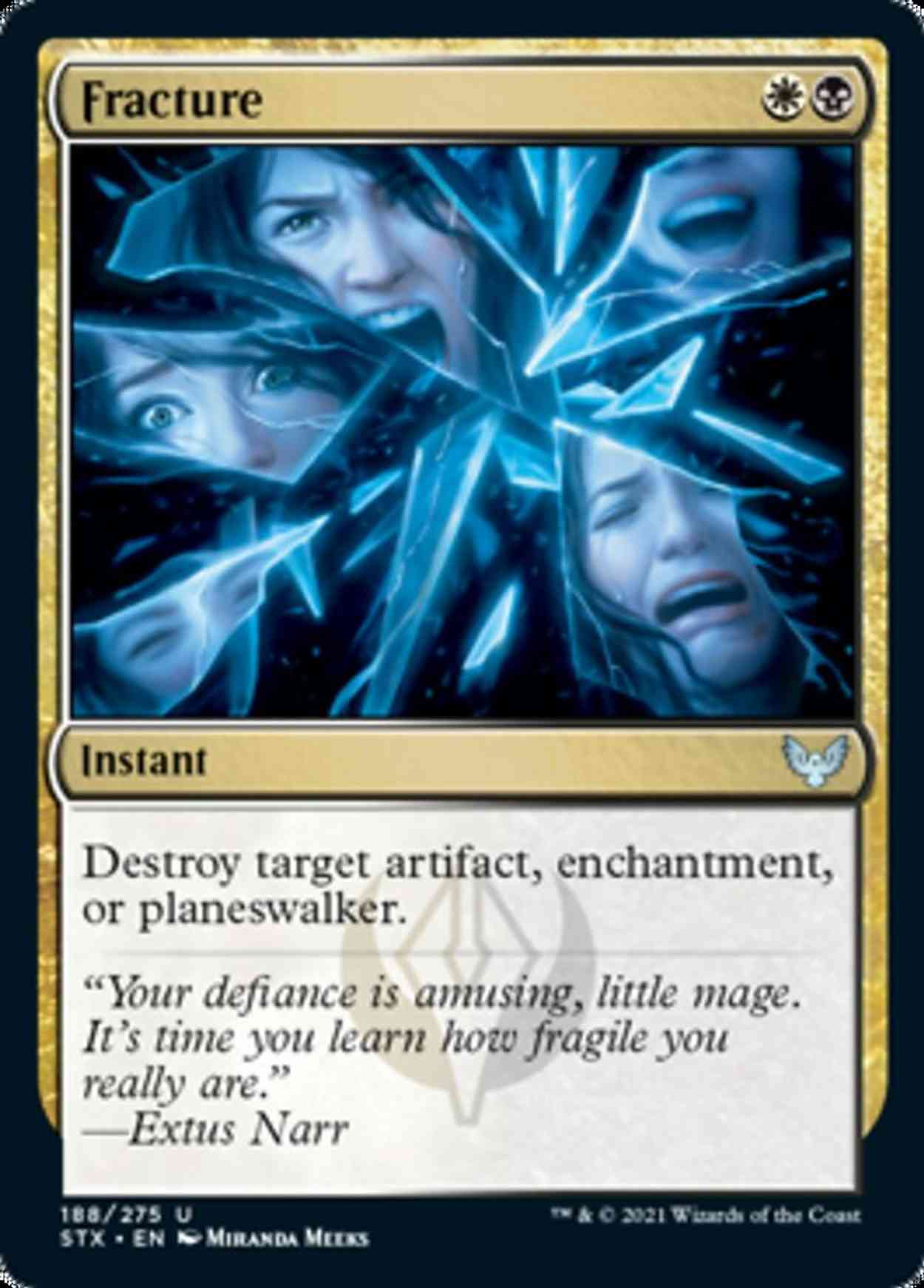 Fracture magic card front