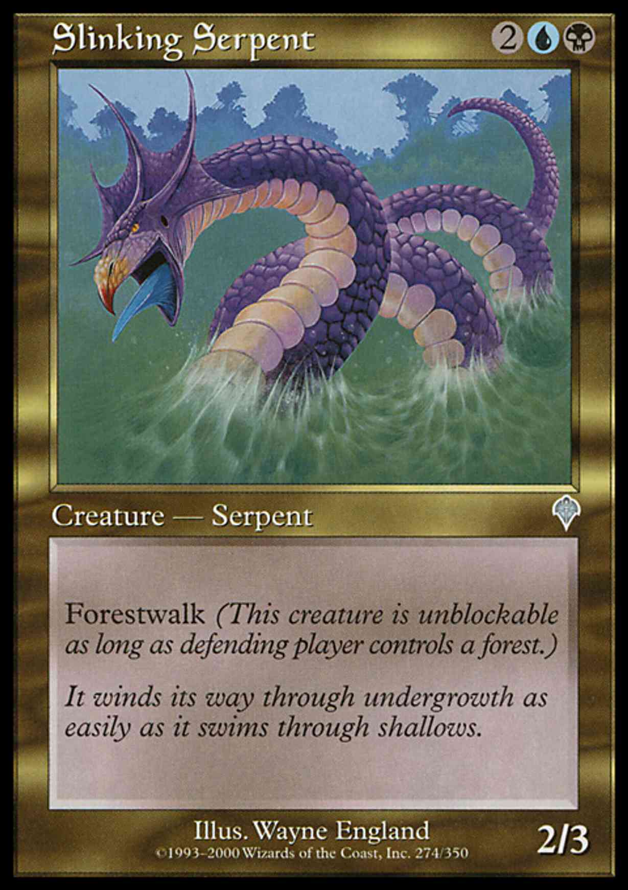 Slinking Serpent magic card front