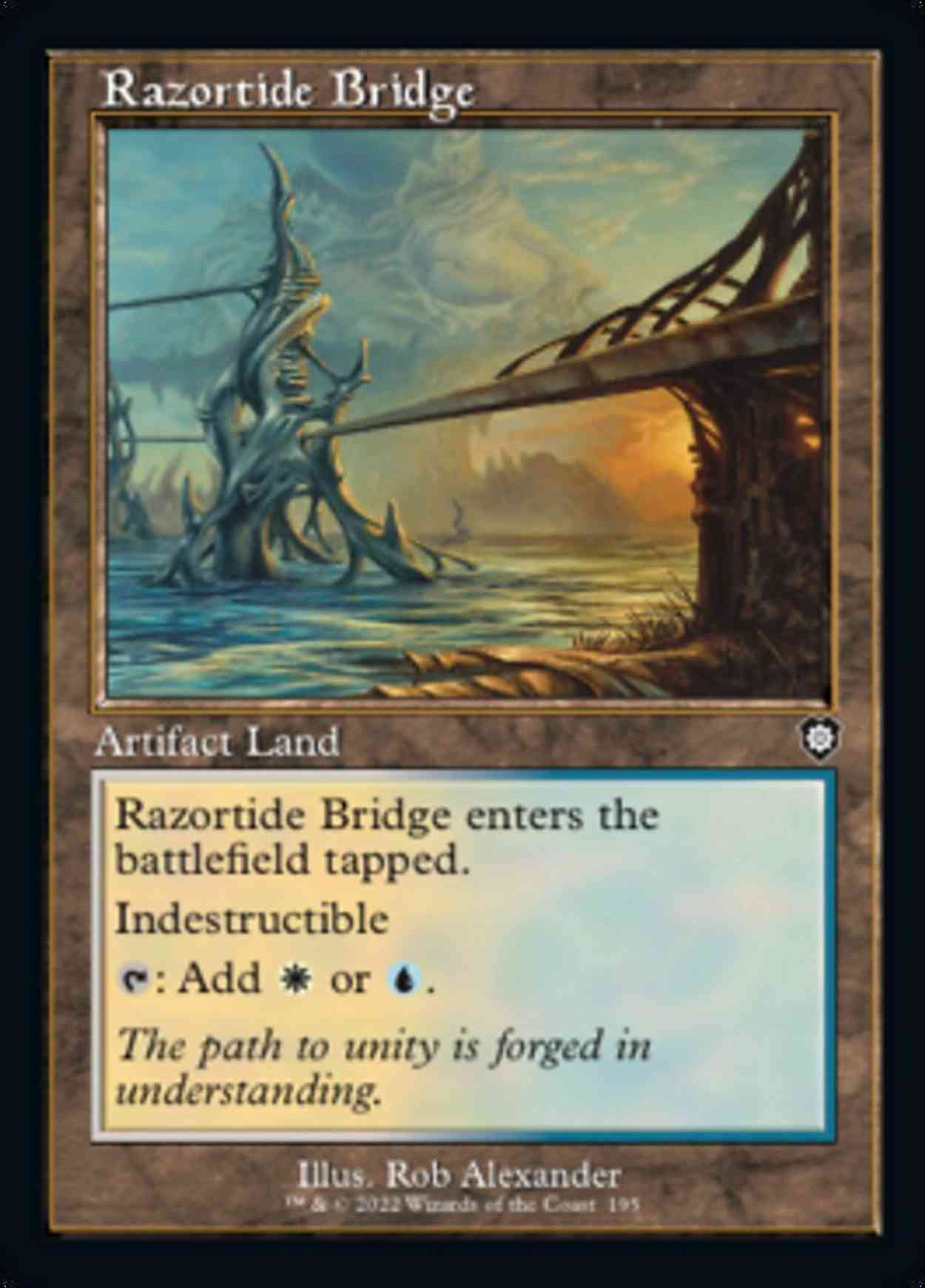 Razortide Bridge magic card front