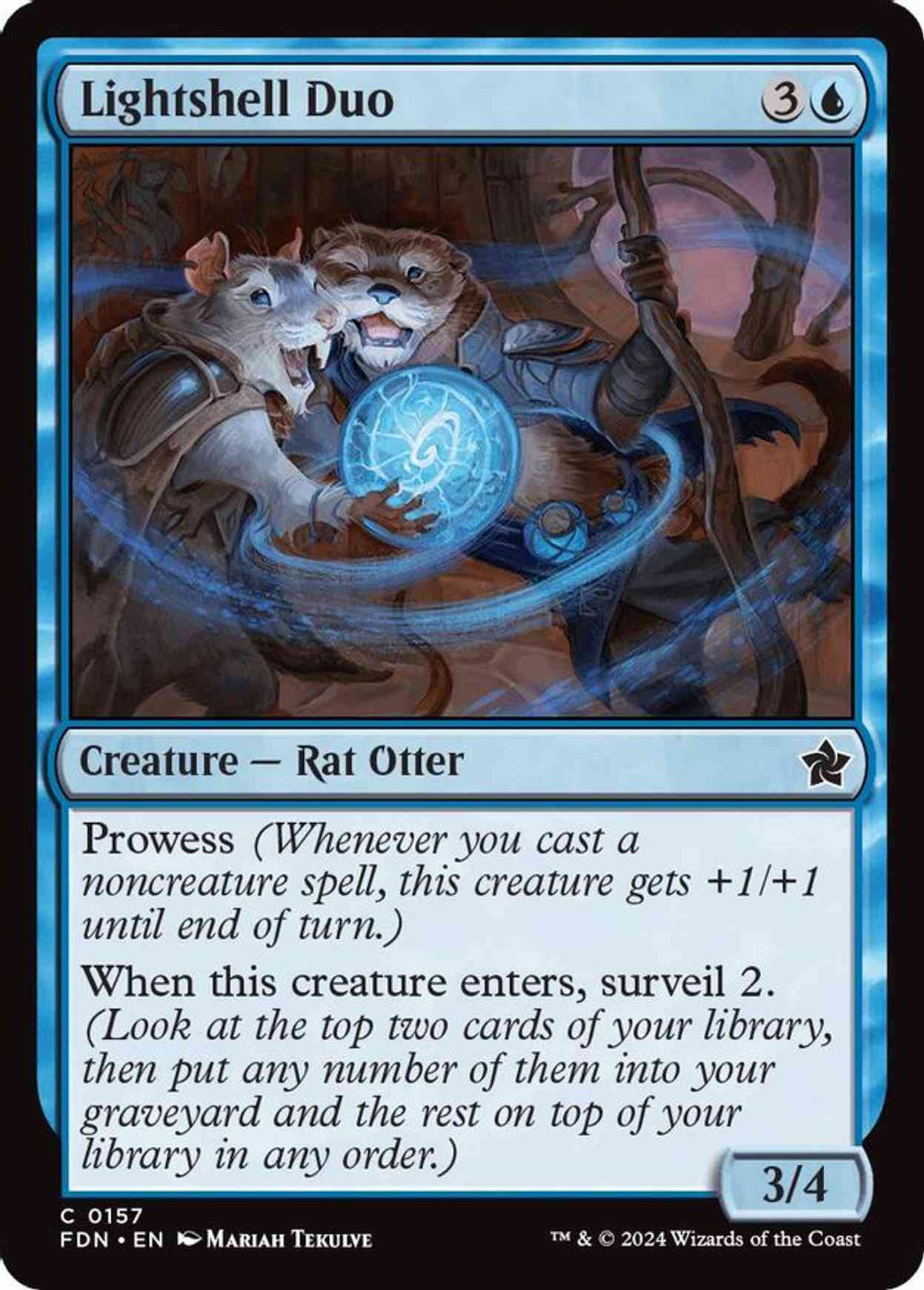 Lightshell Duo magic card front