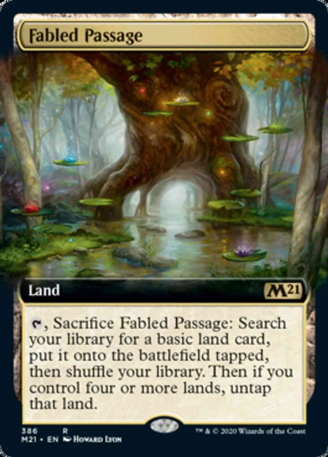Fabled Passage (Extended Art) magic card front