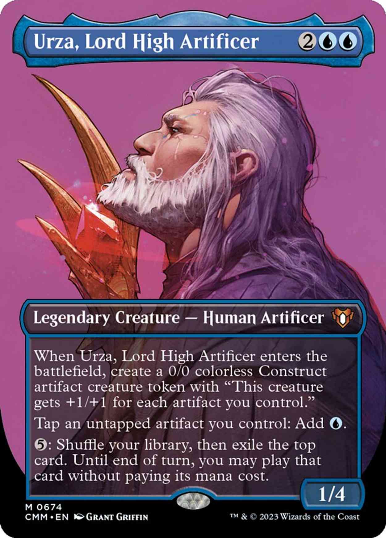 Urza, Lord High Artificer (Borderless) magic card front