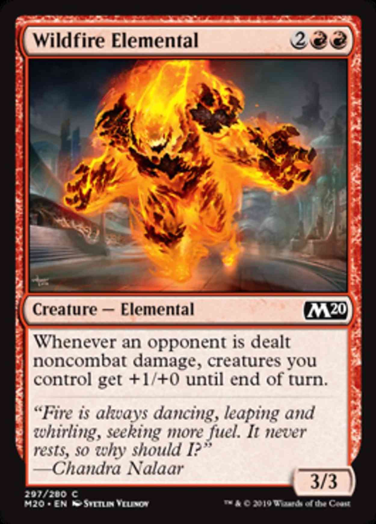 Wildfire Elemental magic card front
