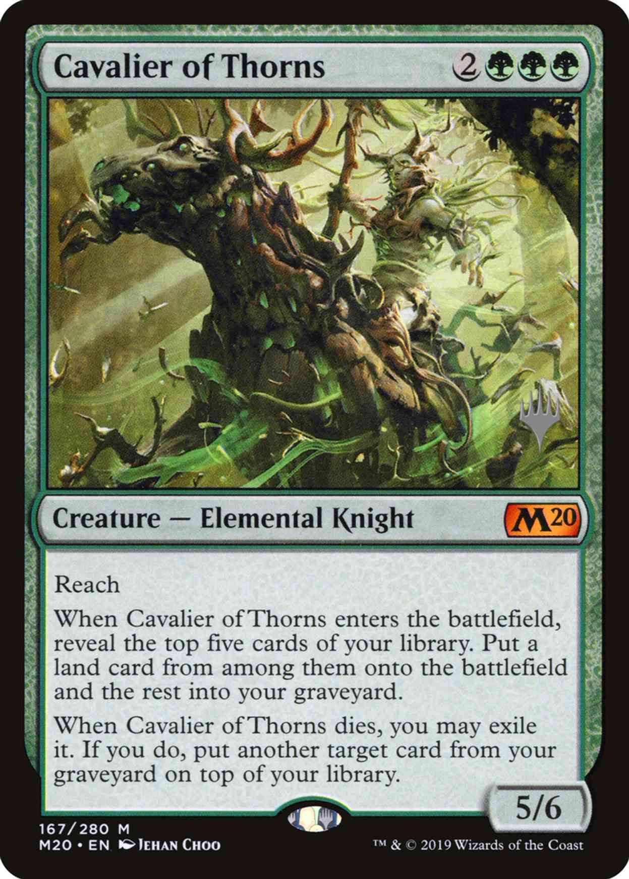 Cavalier of Thorns magic card front