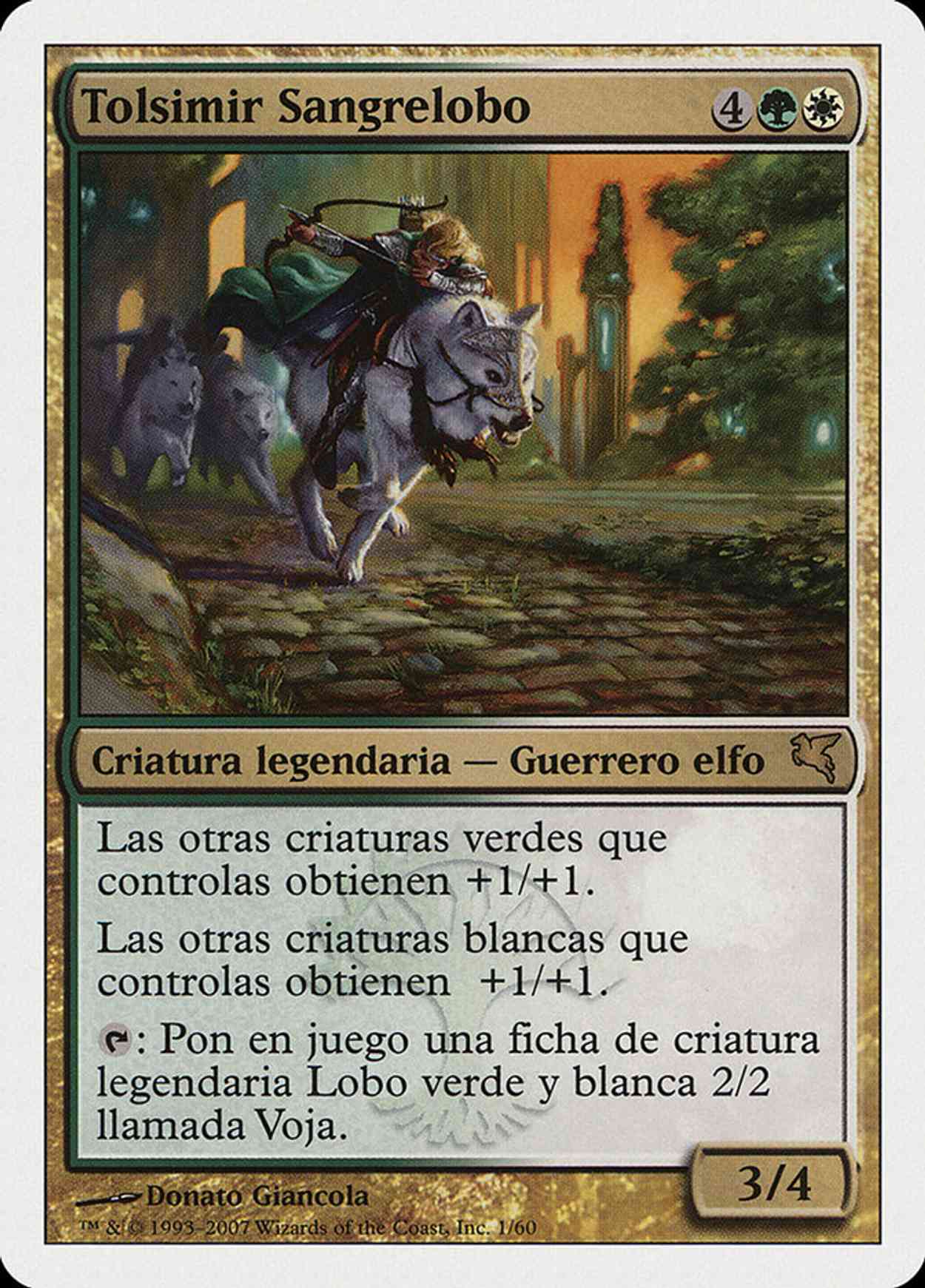 Tolsimir Wolfblood (Retro Frame) magic card front