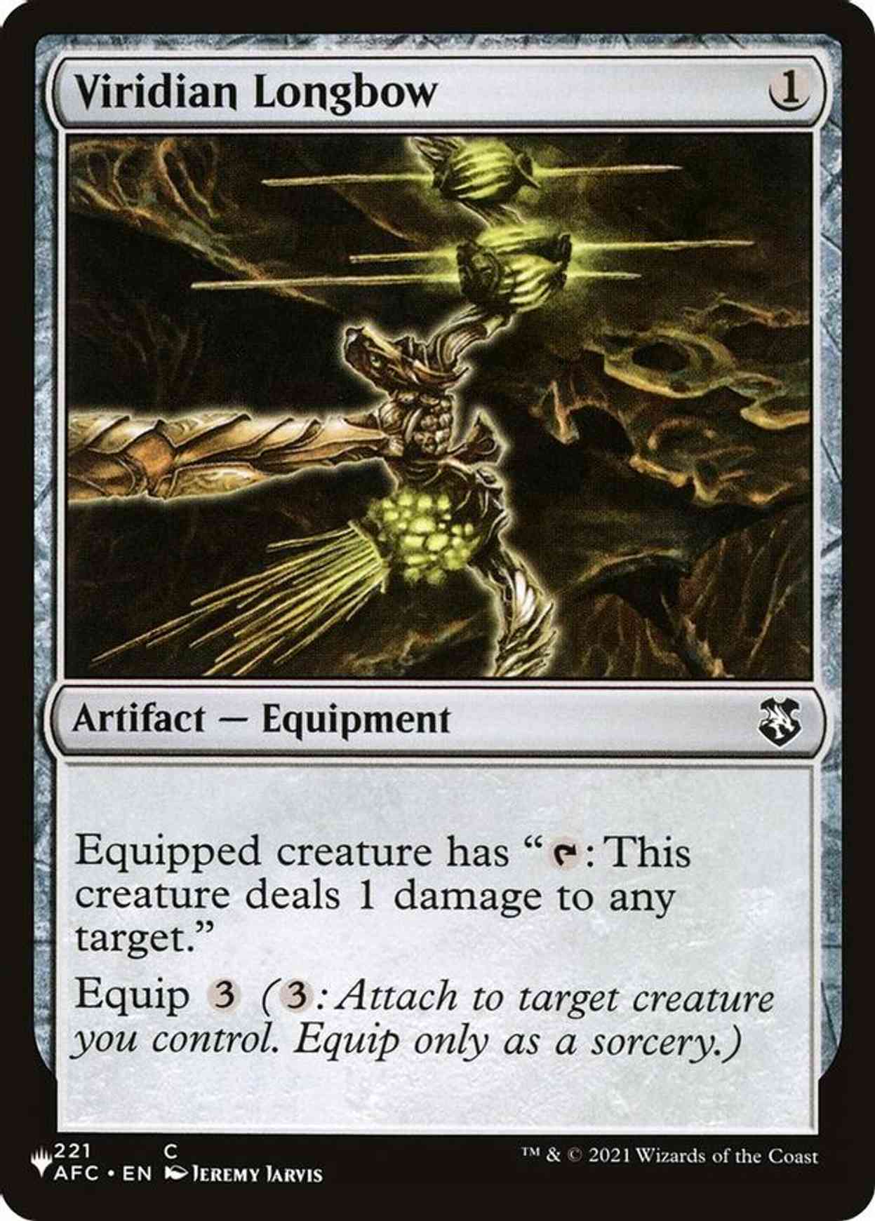 Viridian Longbow magic card front