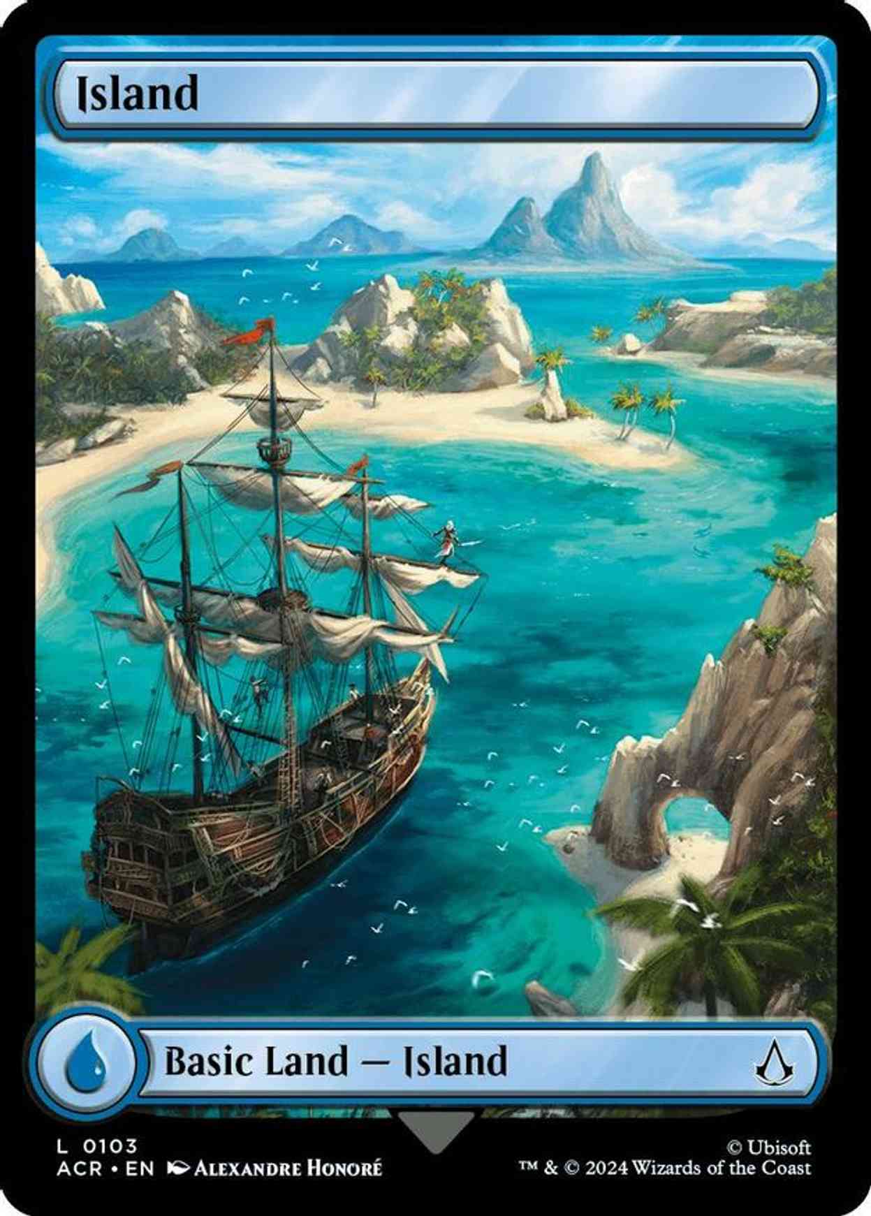 Island (0103) magic card front