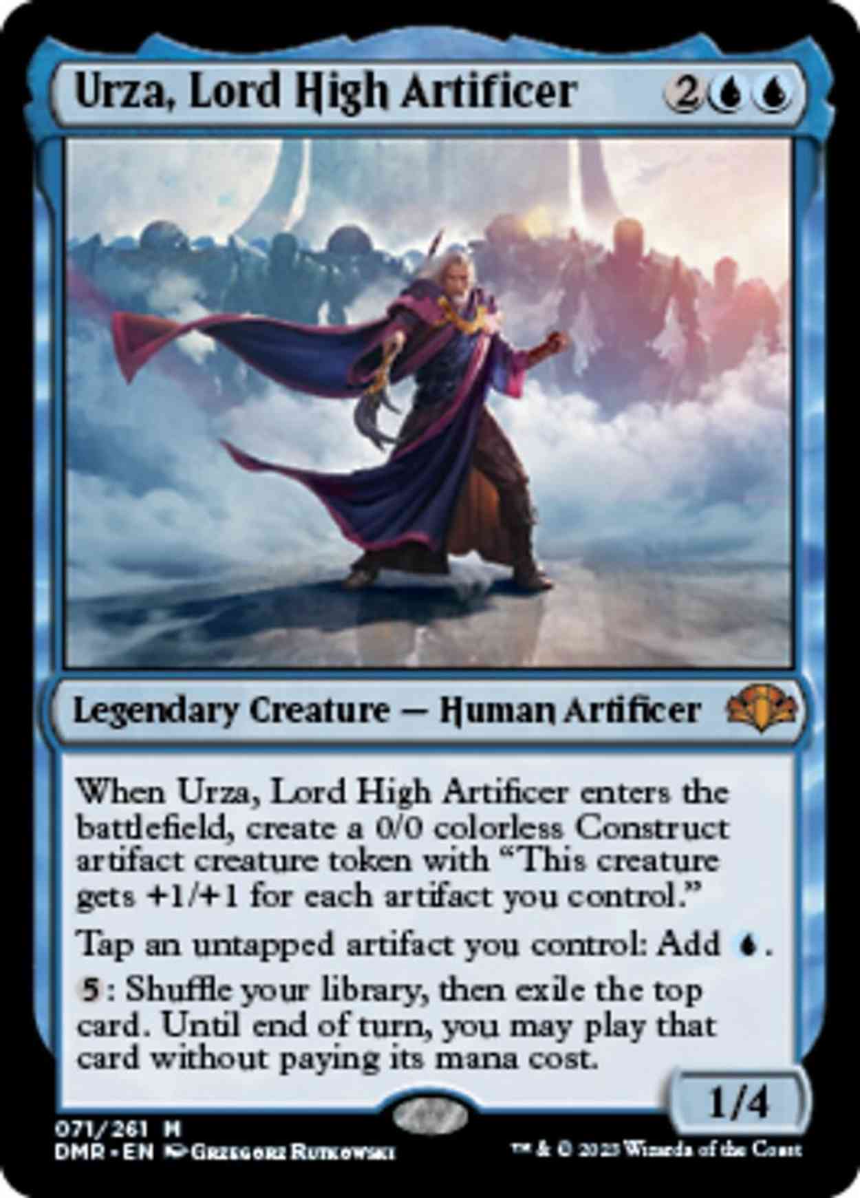 Urza, Lord High Artificer magic card front