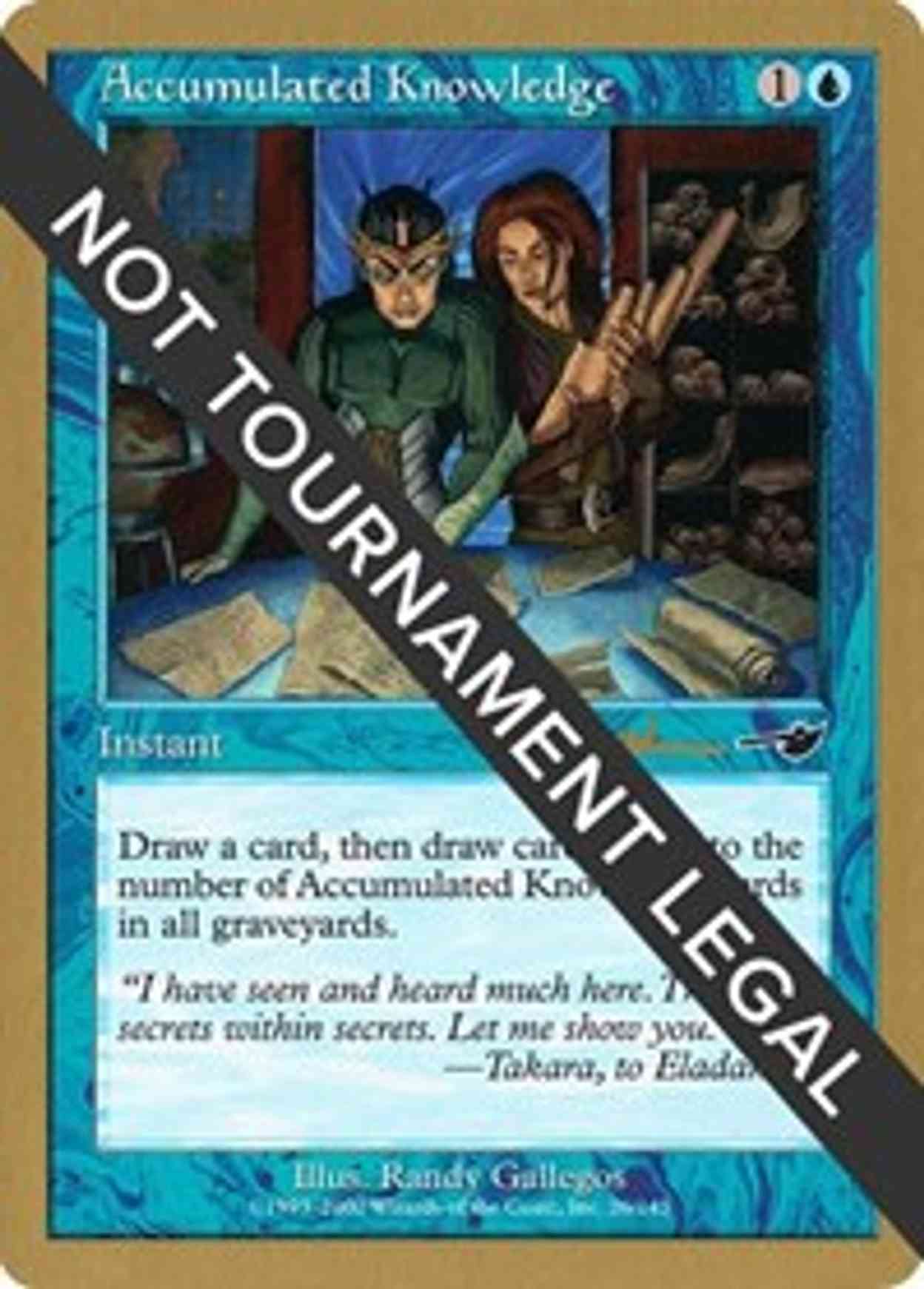 Accumulated Knowledge - 2001 Antoine Ruel (NMS) magic card front