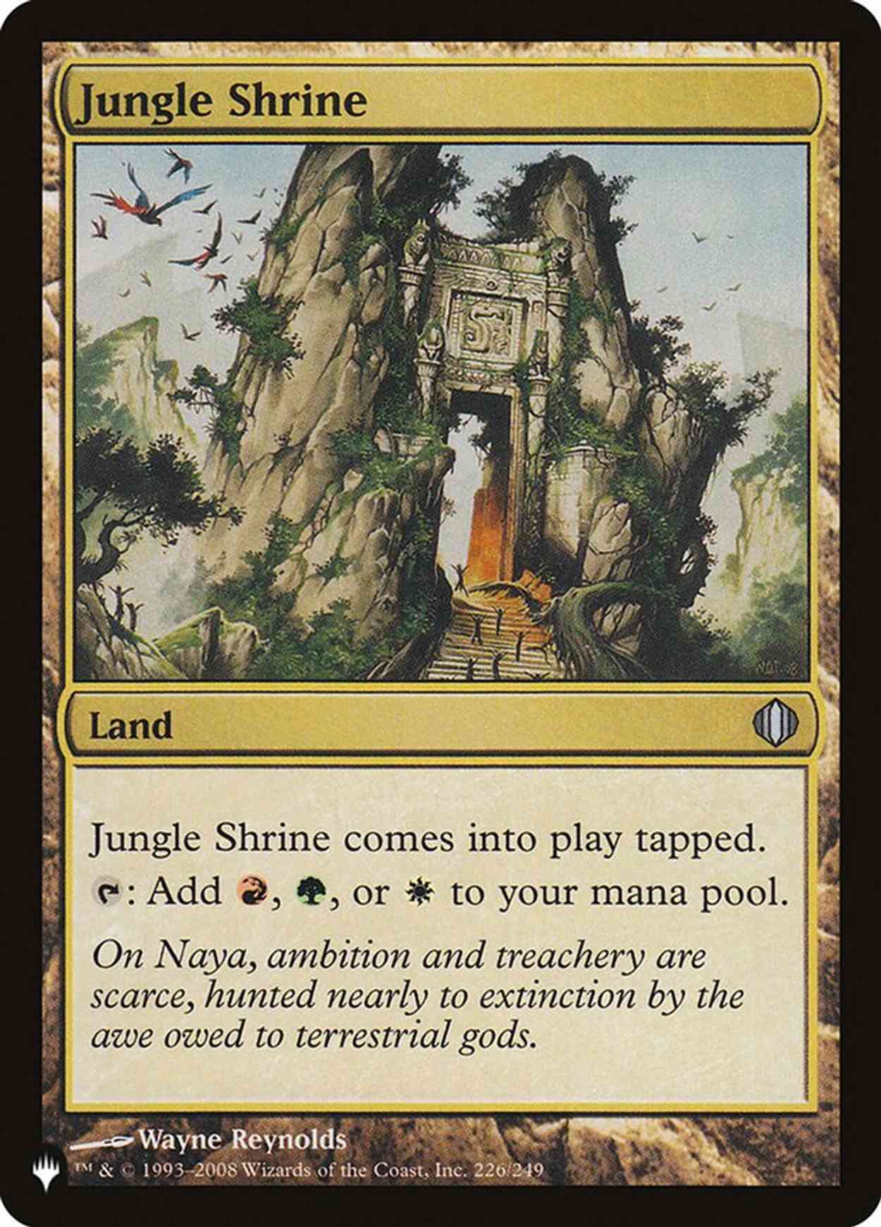 Jungle Shrine (ALA) magic card front