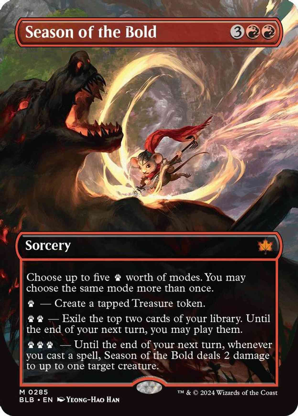 Season of the Bold (Borderless) magic card front