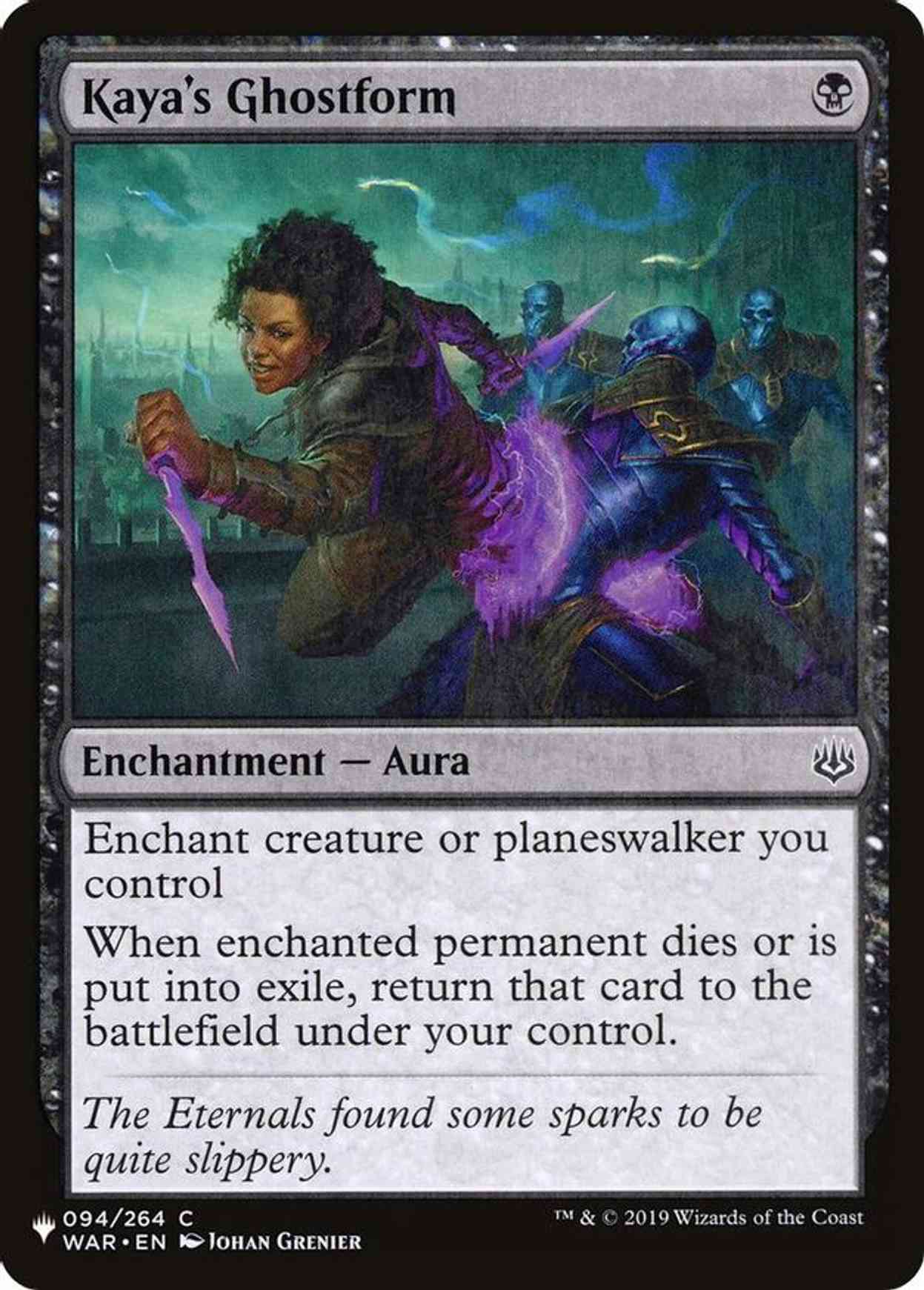 Kaya's Ghostform magic card front