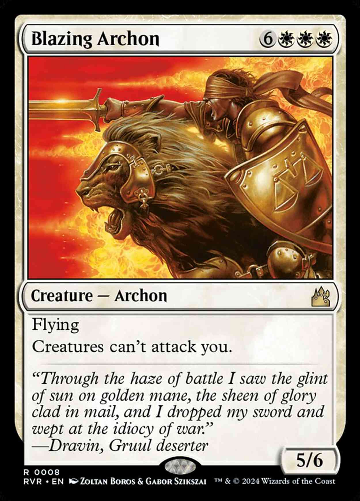 Blazing Archon magic card front