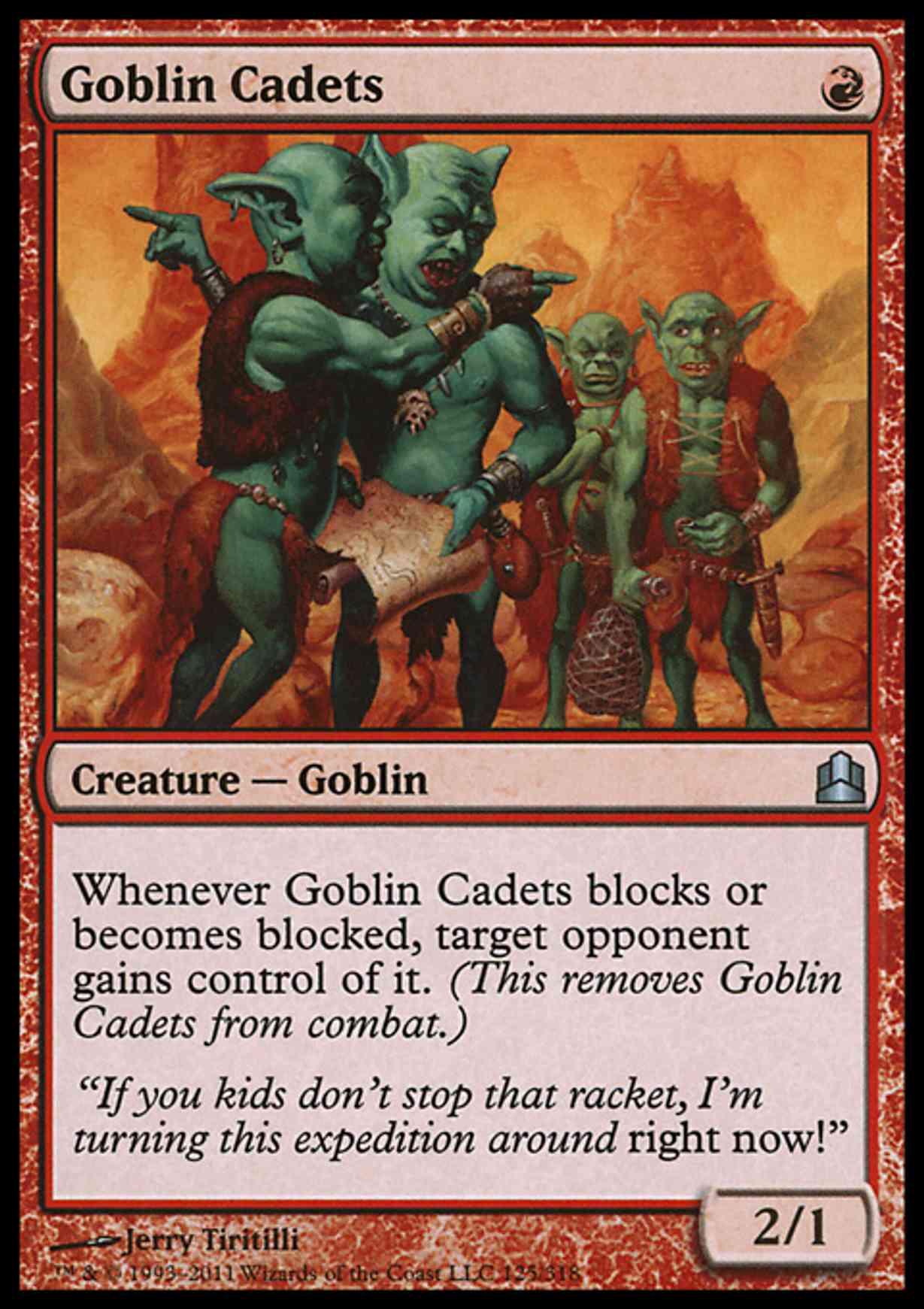 Goblin Cadets magic card front