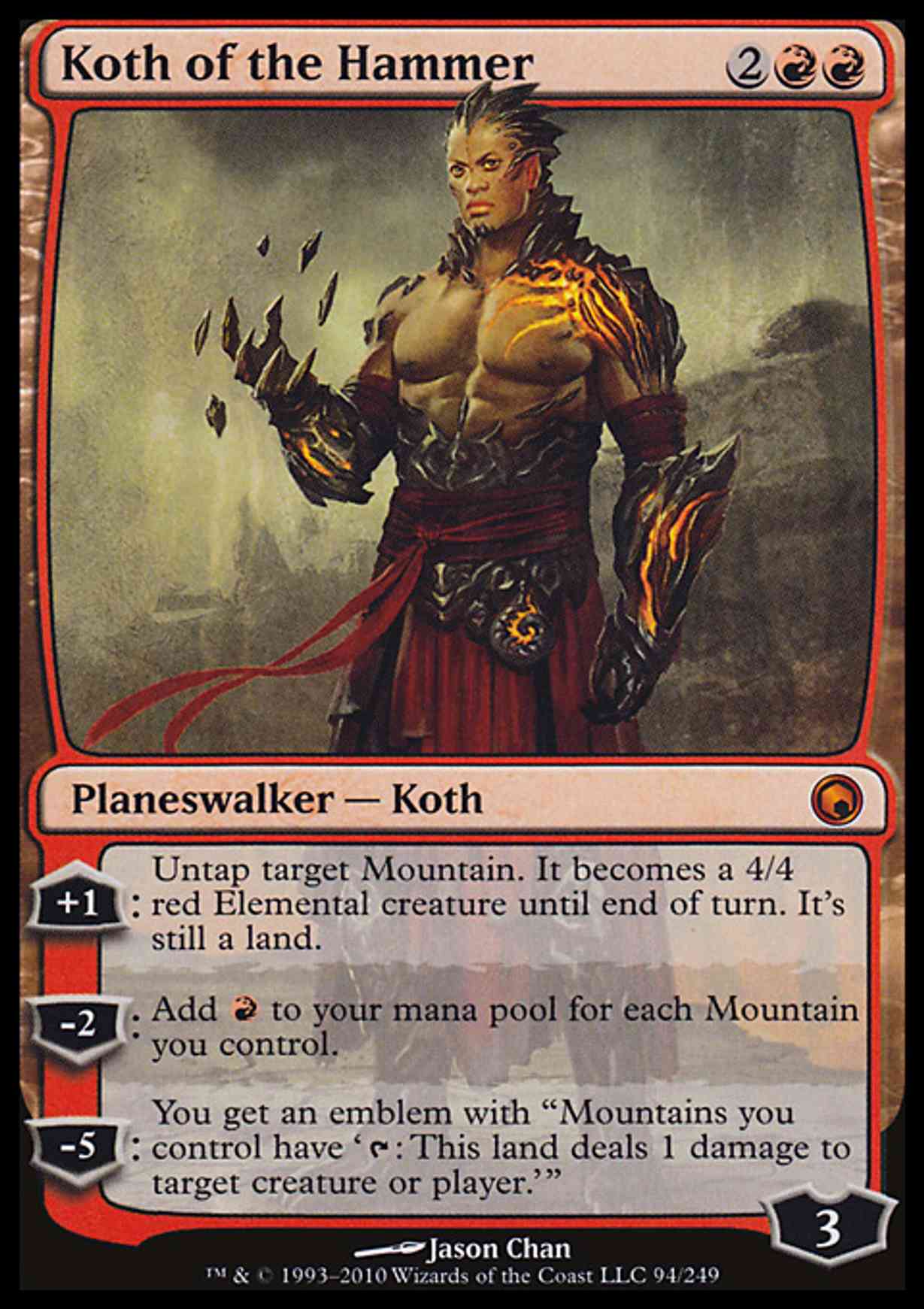 Koth of the Hammer magic card front