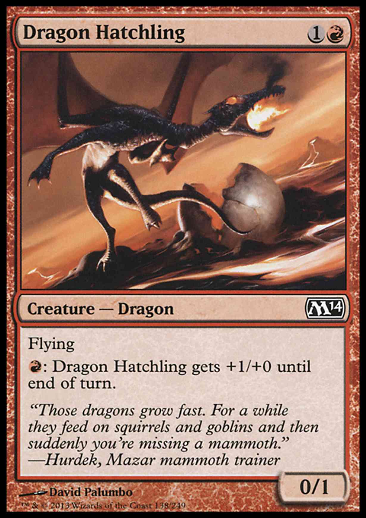Dragon Hatchling magic card front