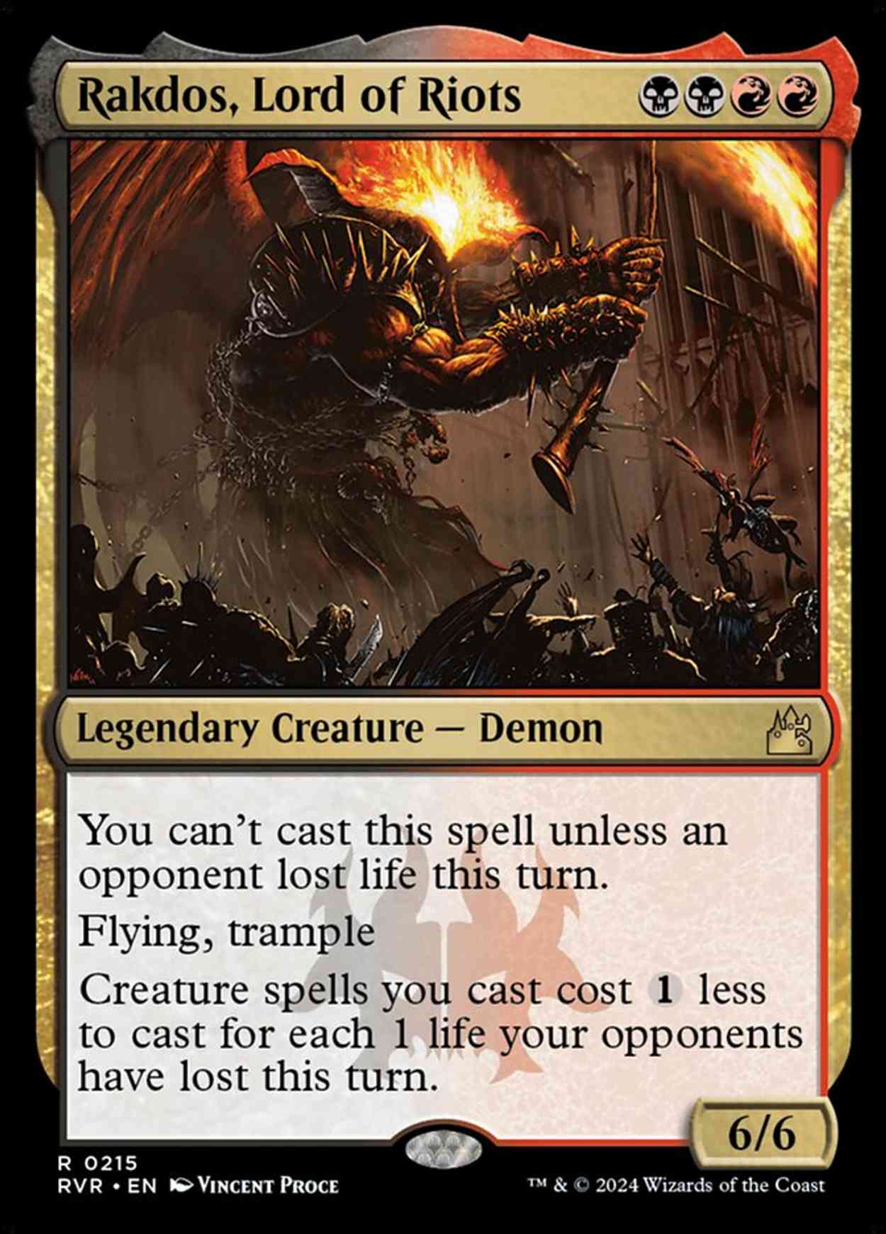 Rakdos, Lord of Riots magic card front