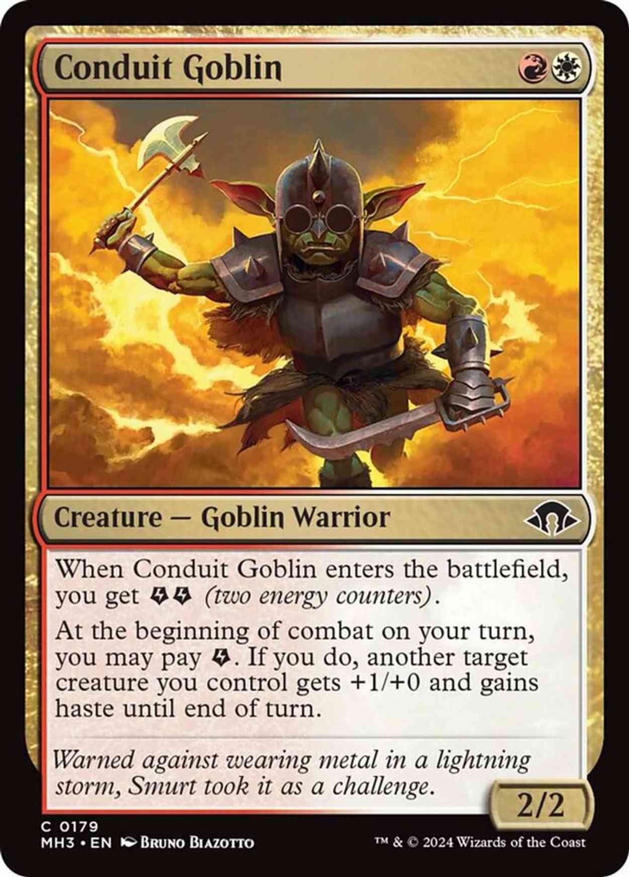 Conduit Goblin magic card front