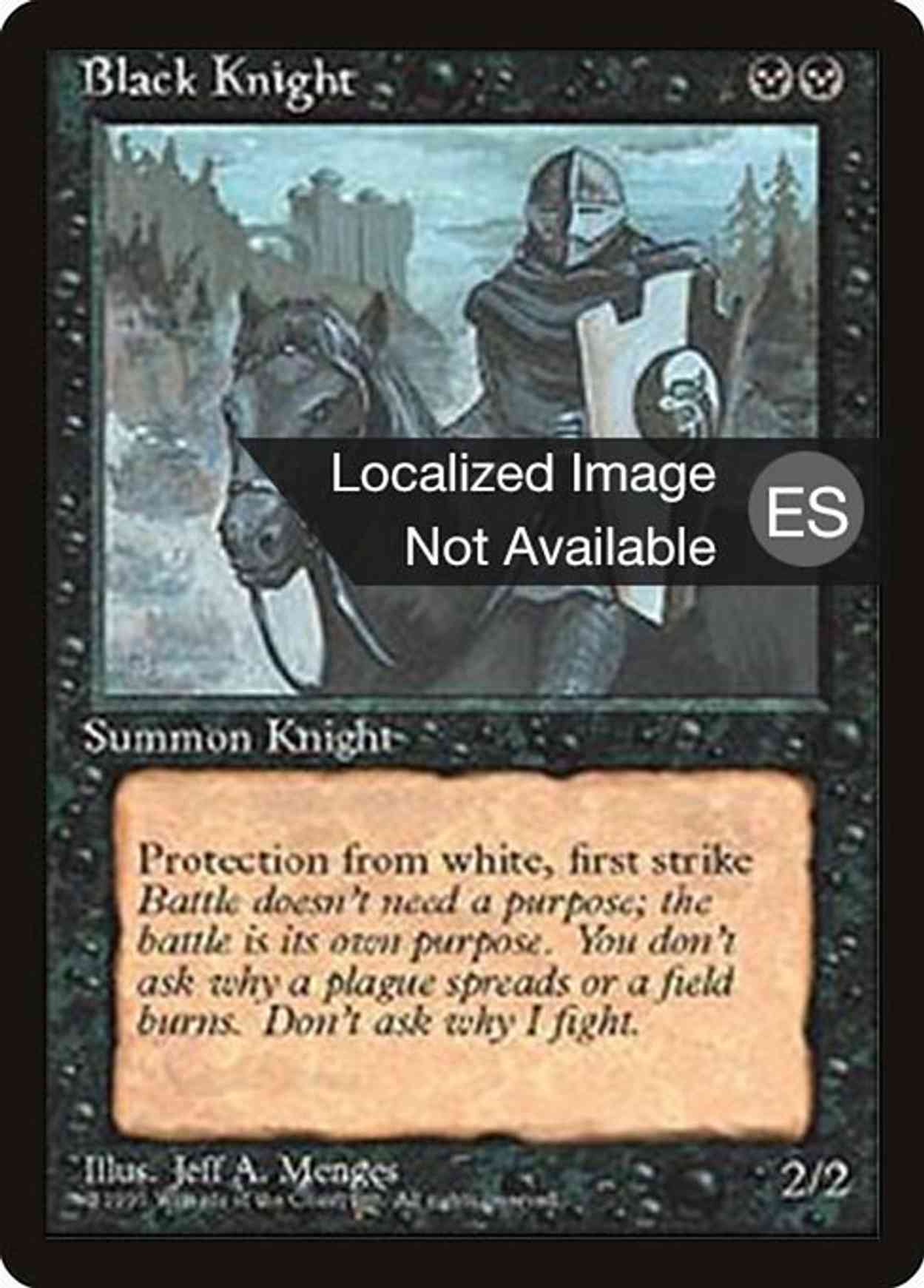 Black Knight magic card front