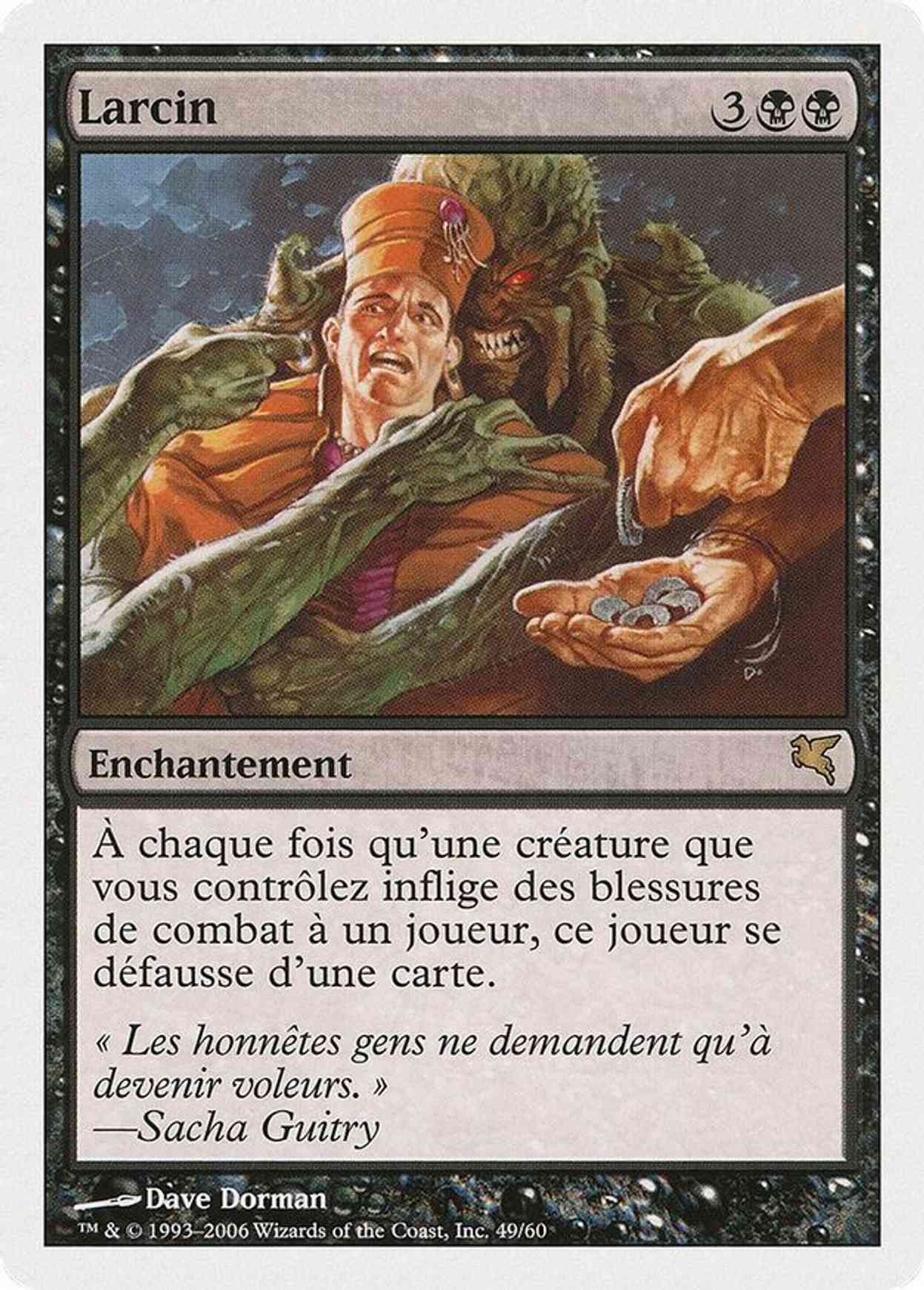 Larceny (French) - "Larcin" magic card front