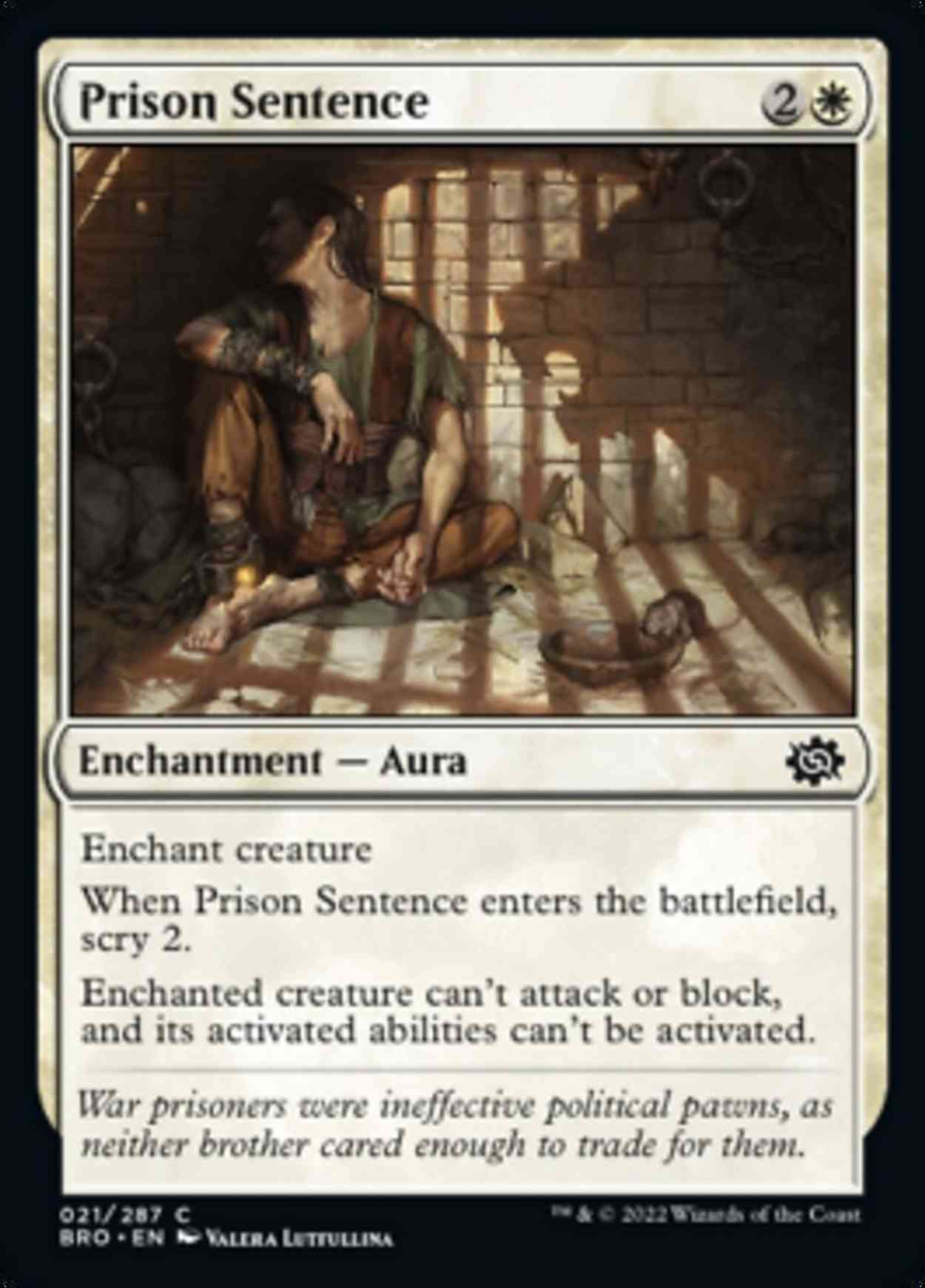 Prison Sentence magic card front