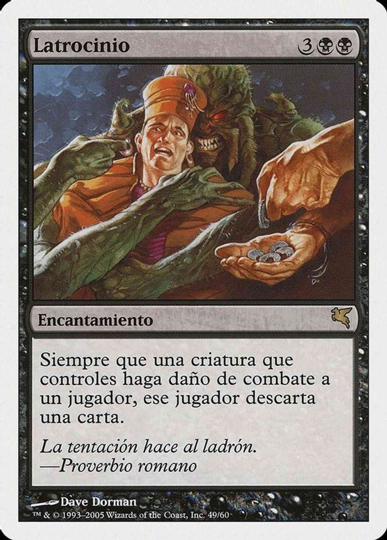 Larceny (Spanish) - "Latrocinio" magic card front