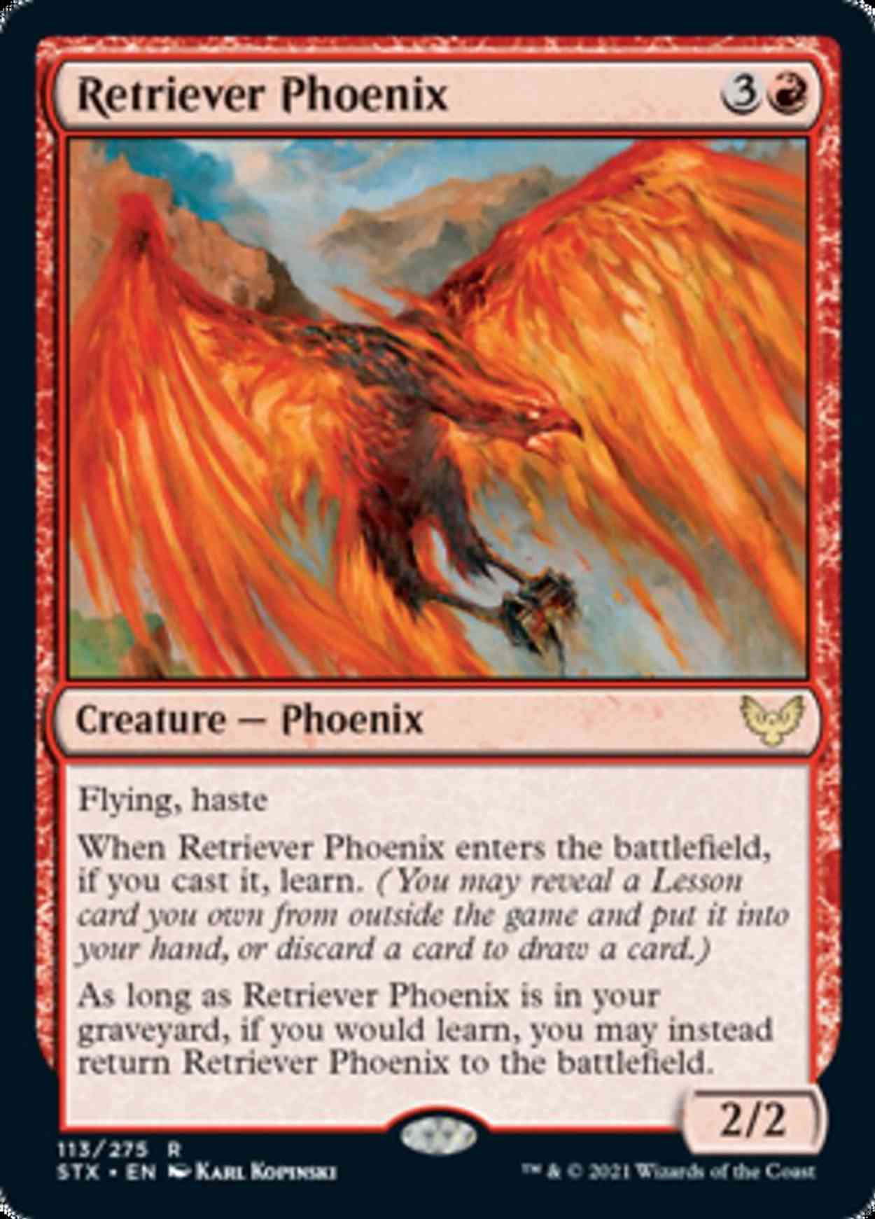 Retriever Phoenix magic card front