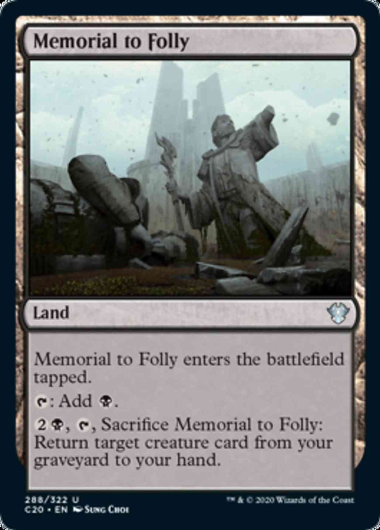 Memorial to Folly magic card front