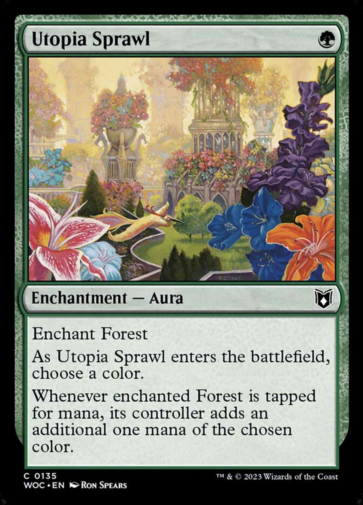 Utopia Sprawl magic card front