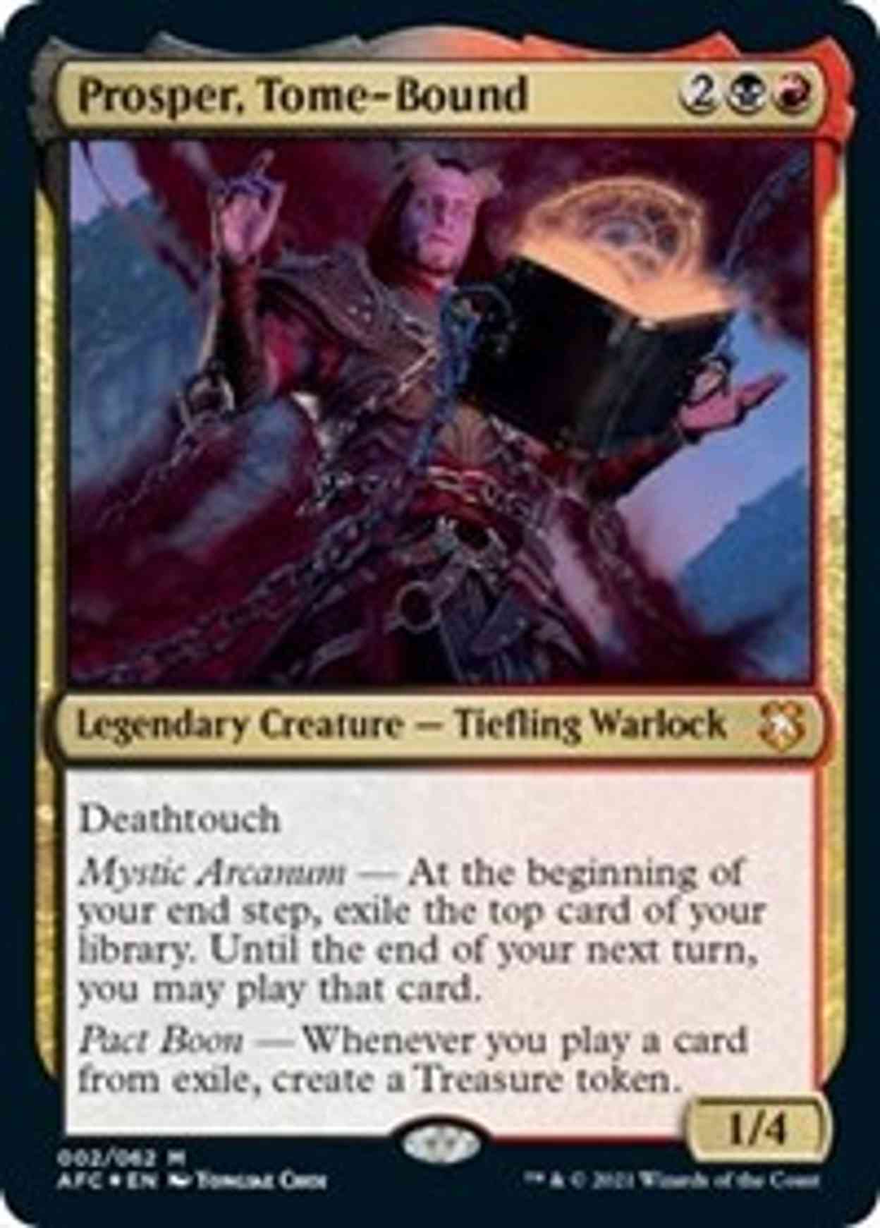 Prosper, Tome-Bound (Display Commander) - Thick Stock magic card front