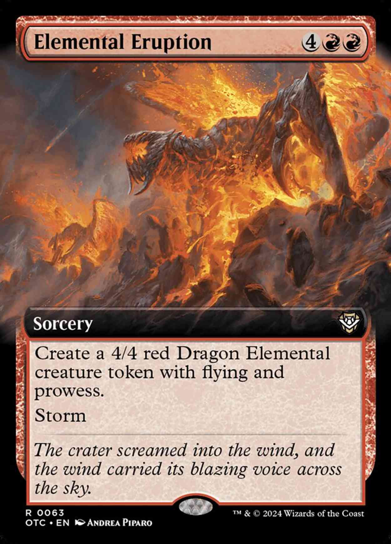 Elemental Eruption (Extended Art) magic card front