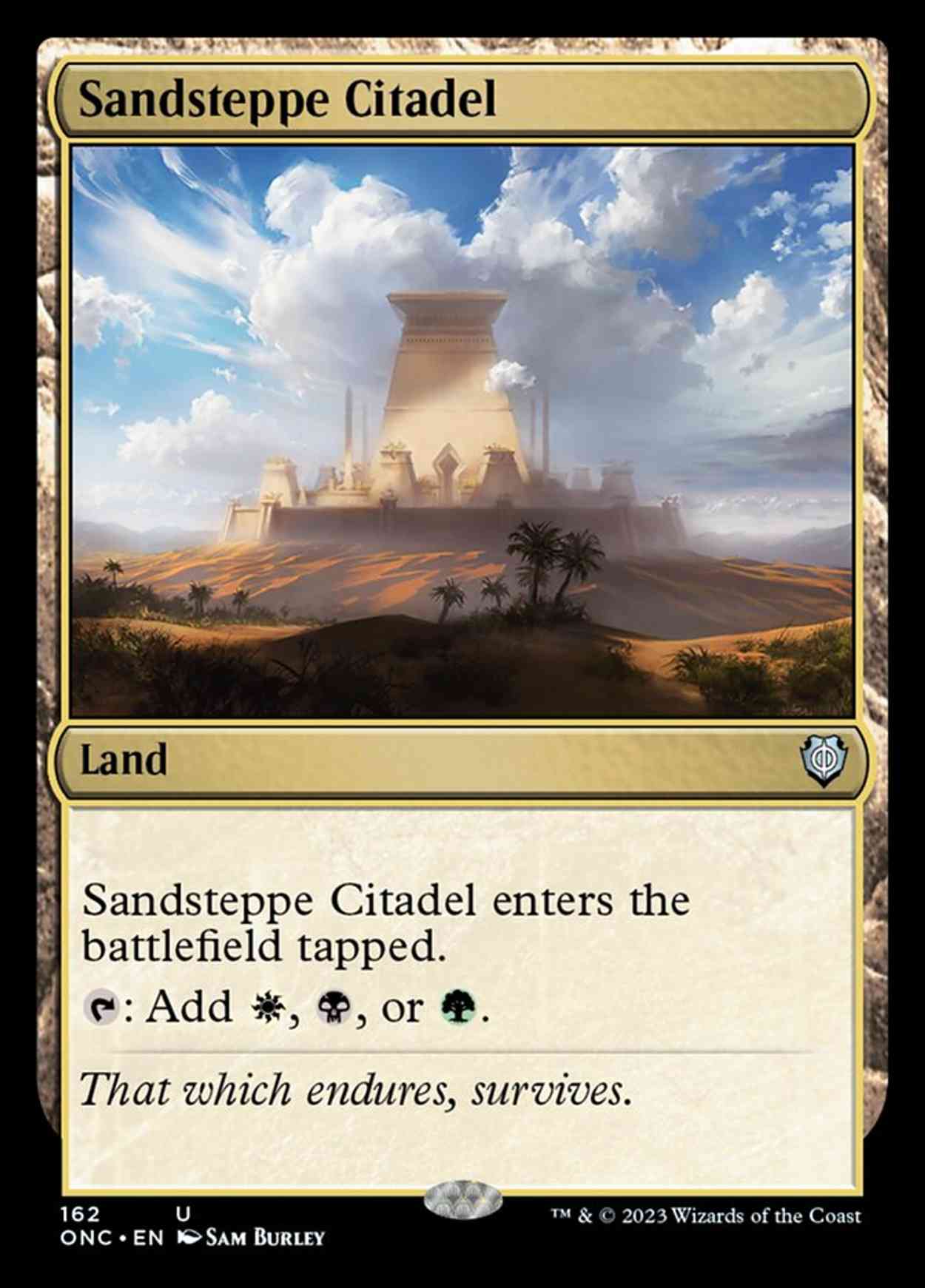 Sandsteppe Citadel magic card front