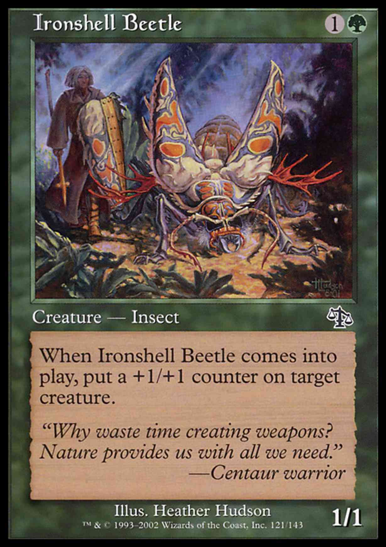 Ironshell Beetle magic card front