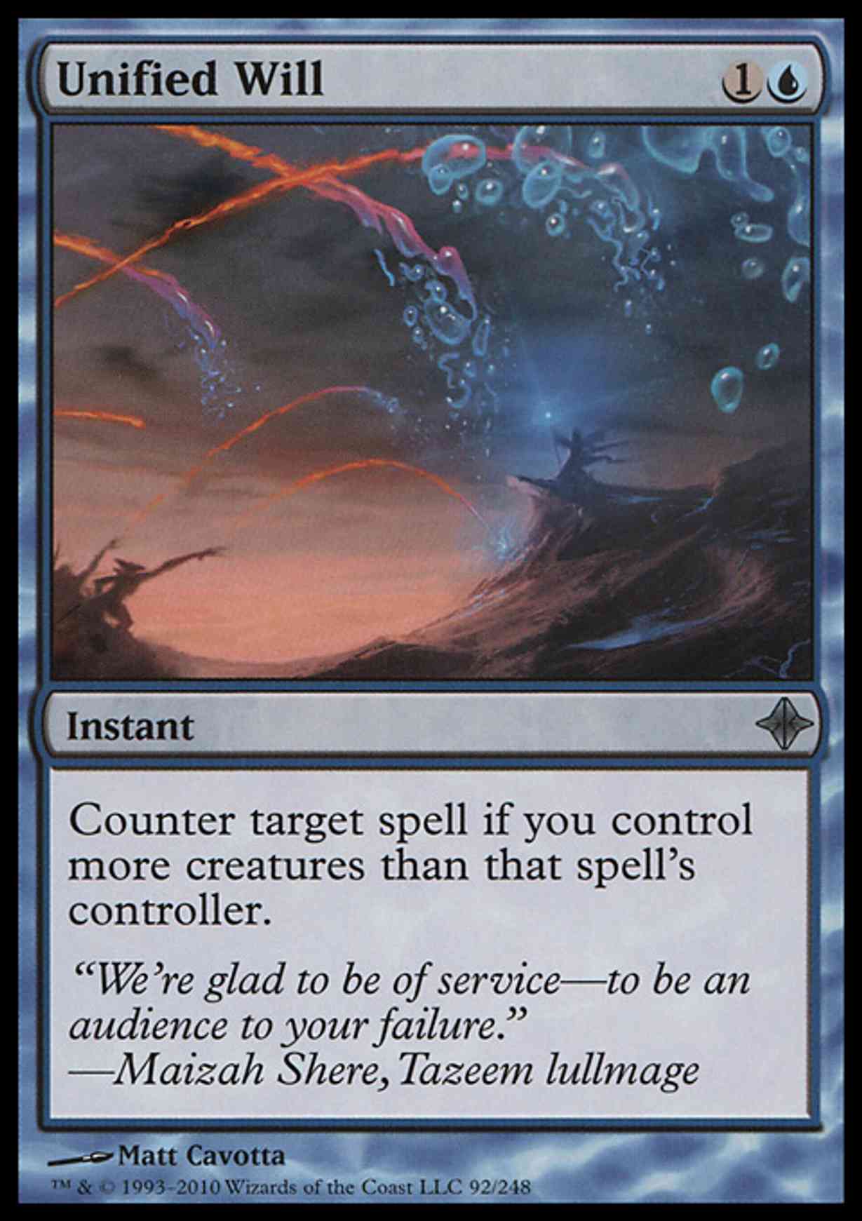 Unified Will magic card front