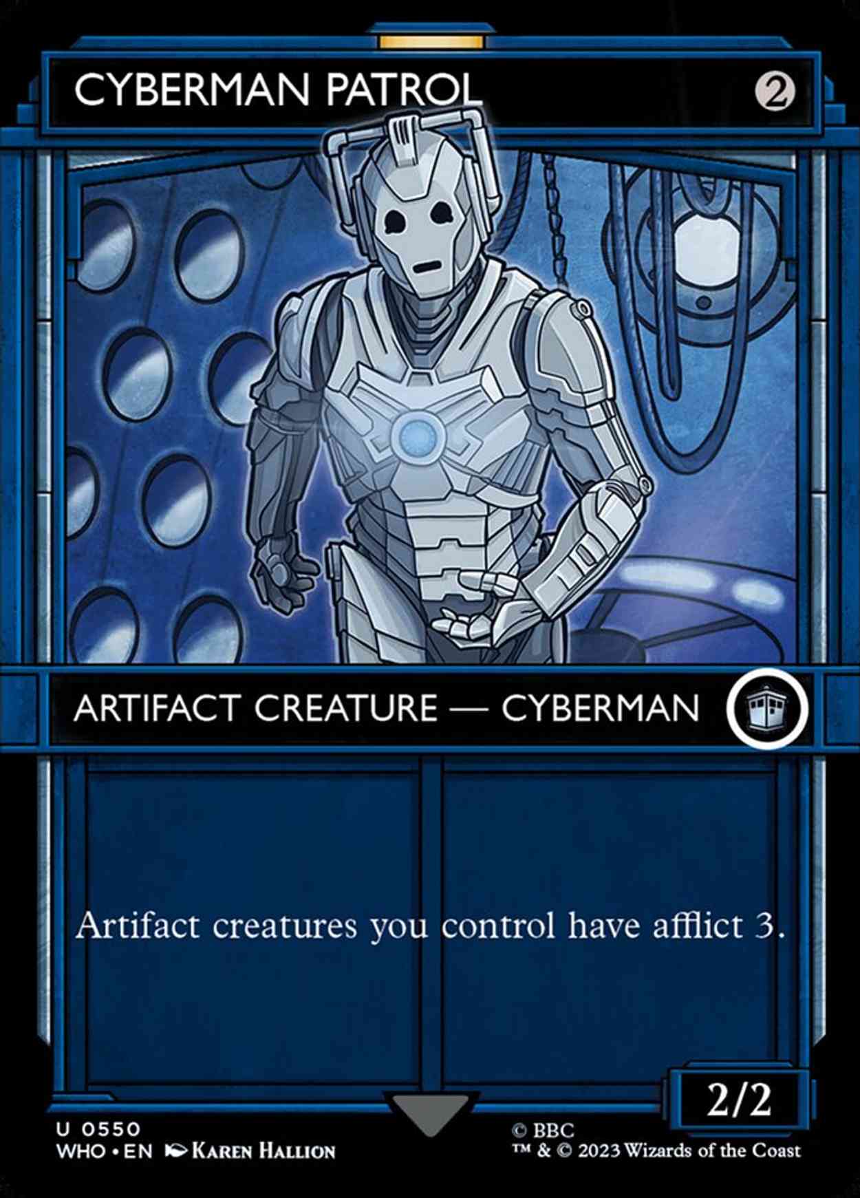 Cyberman Patrol (Showcase) magic card front