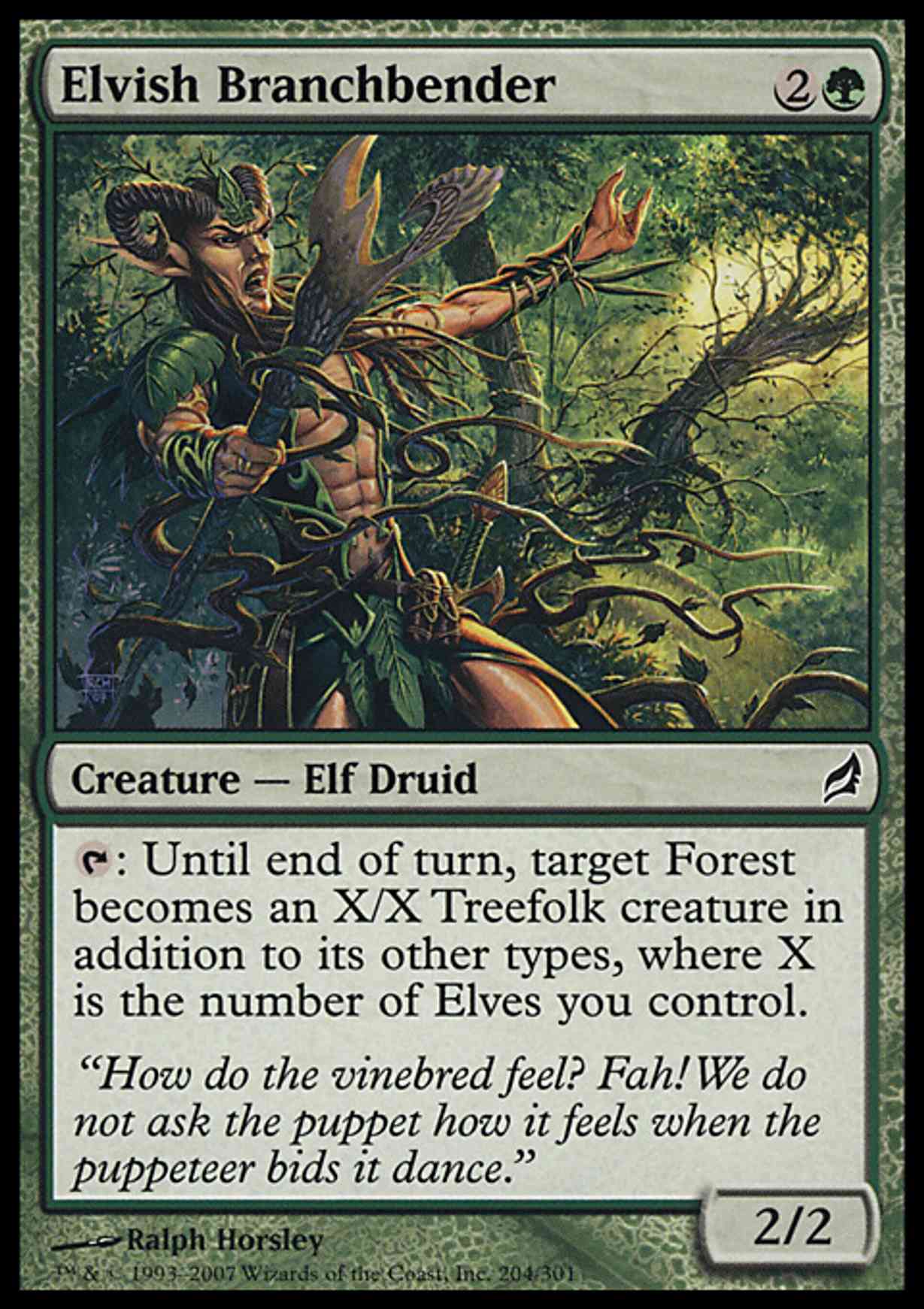 Elvish Branchbender magic card front