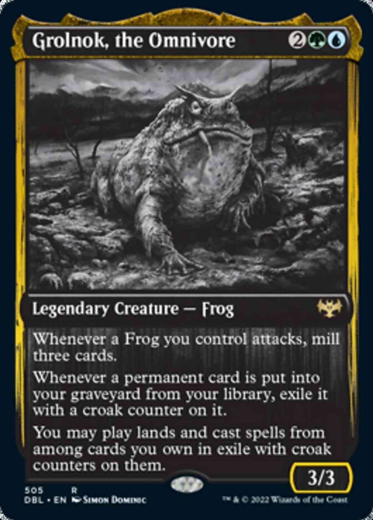 Grolnok, the Omnivore magic card front