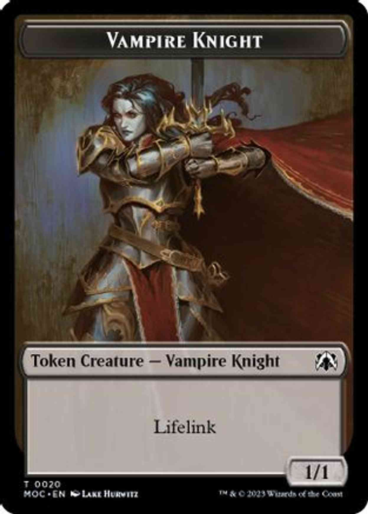 Vampire Knight // Soldier Double-sided Token magic card front