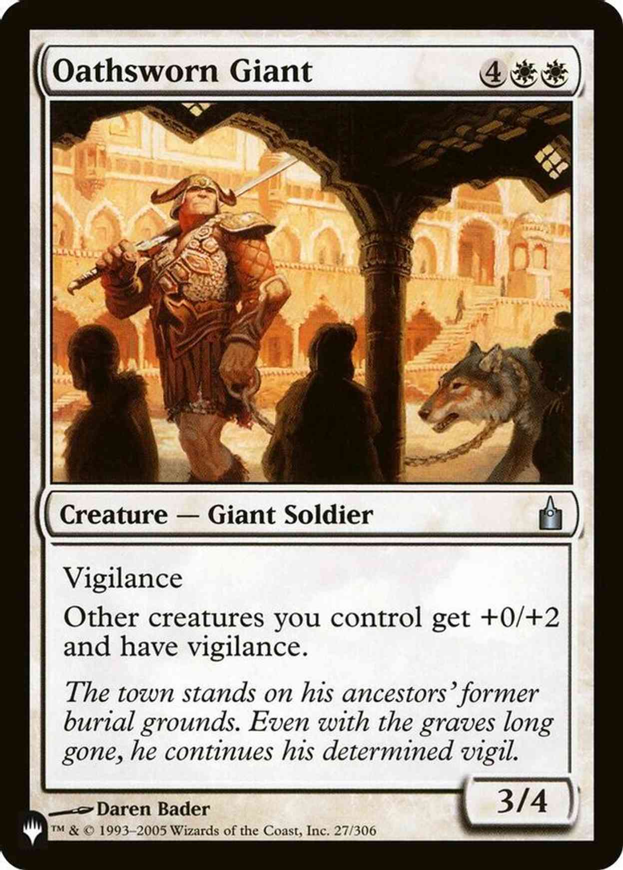 Oathsworn Giant magic card front