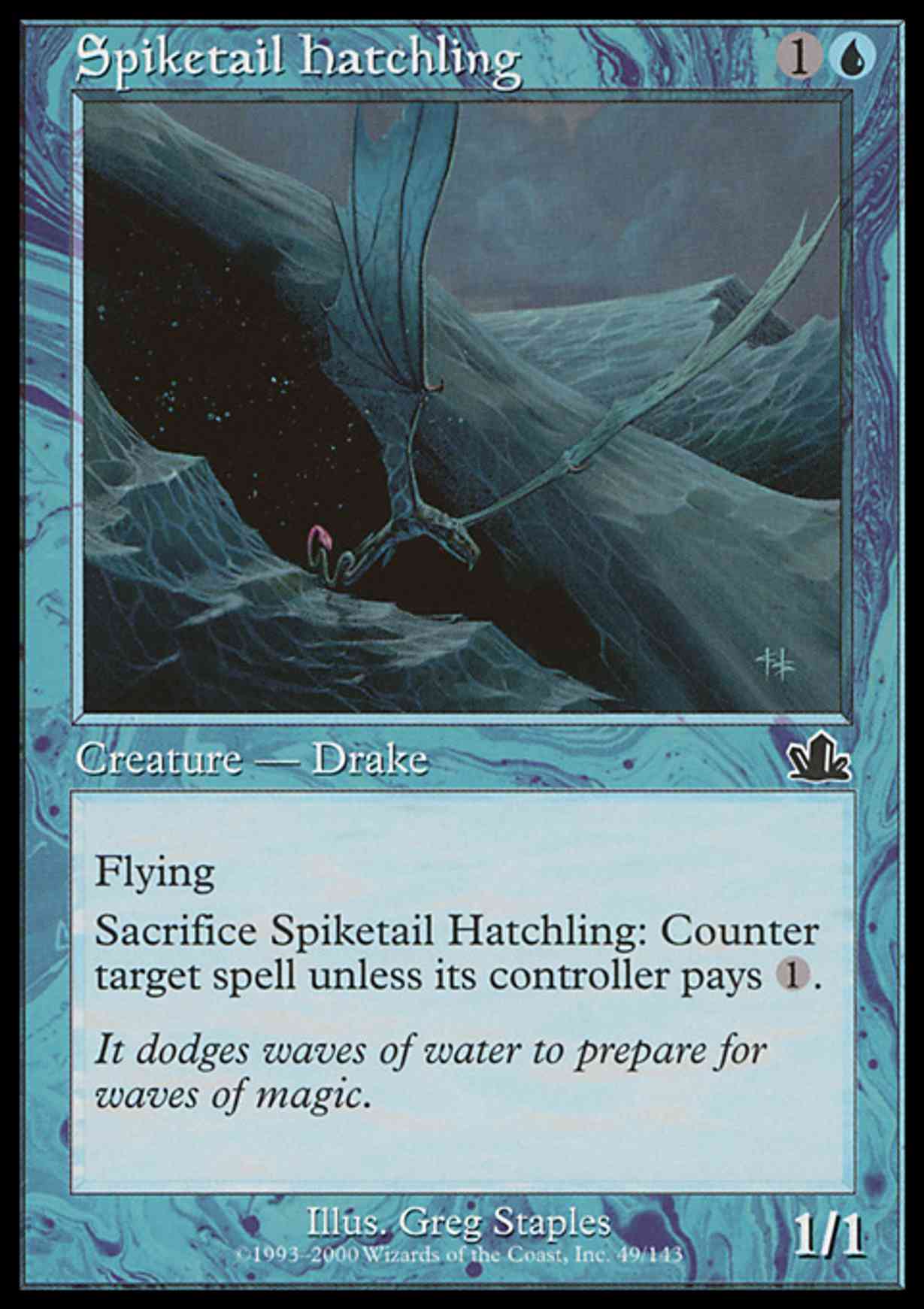 Spiketail Hatchling magic card front