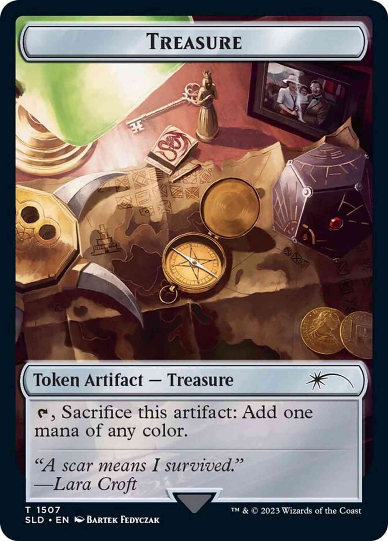 Treasure Token magic card front