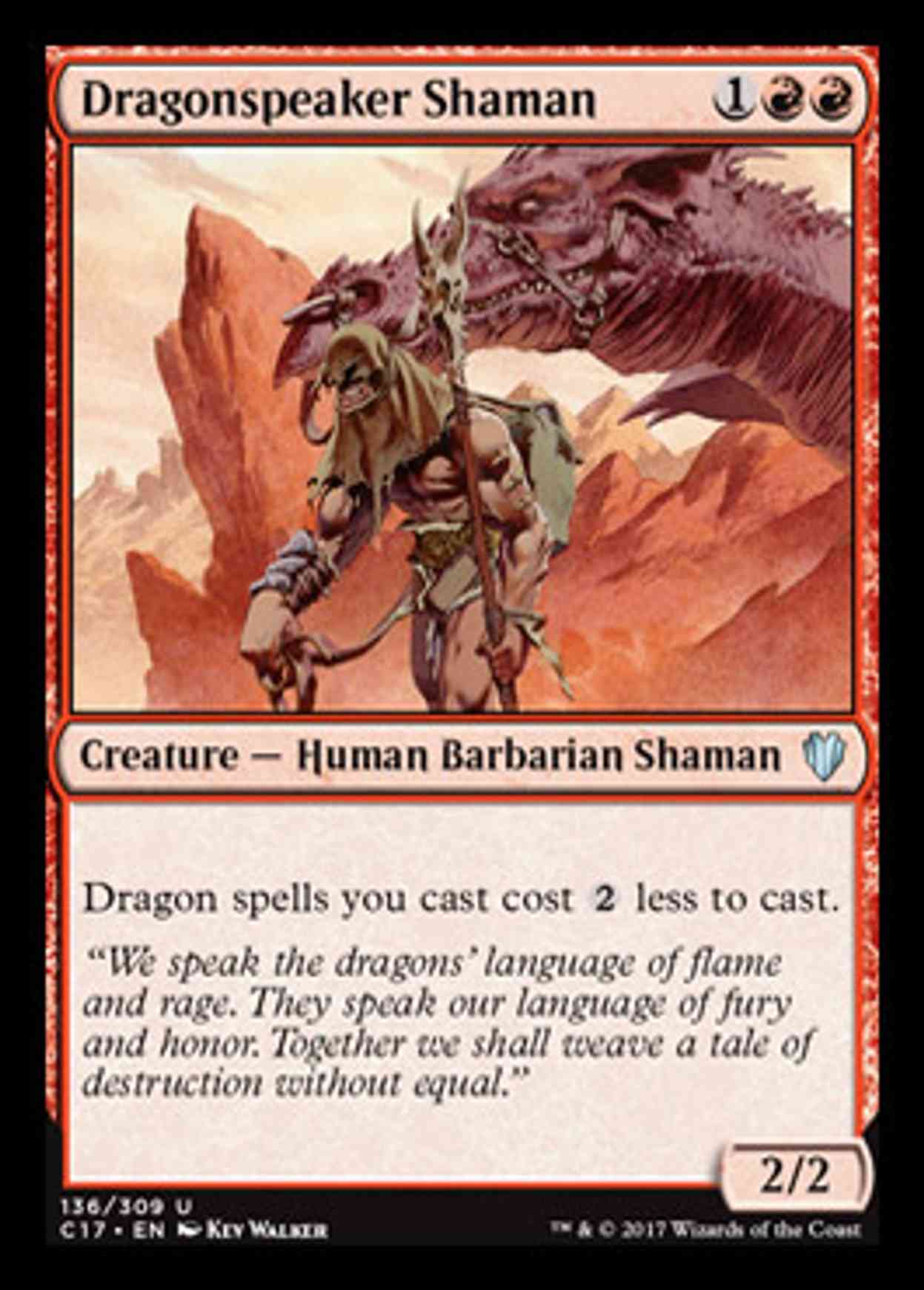 Dragonspeaker Shaman magic card front